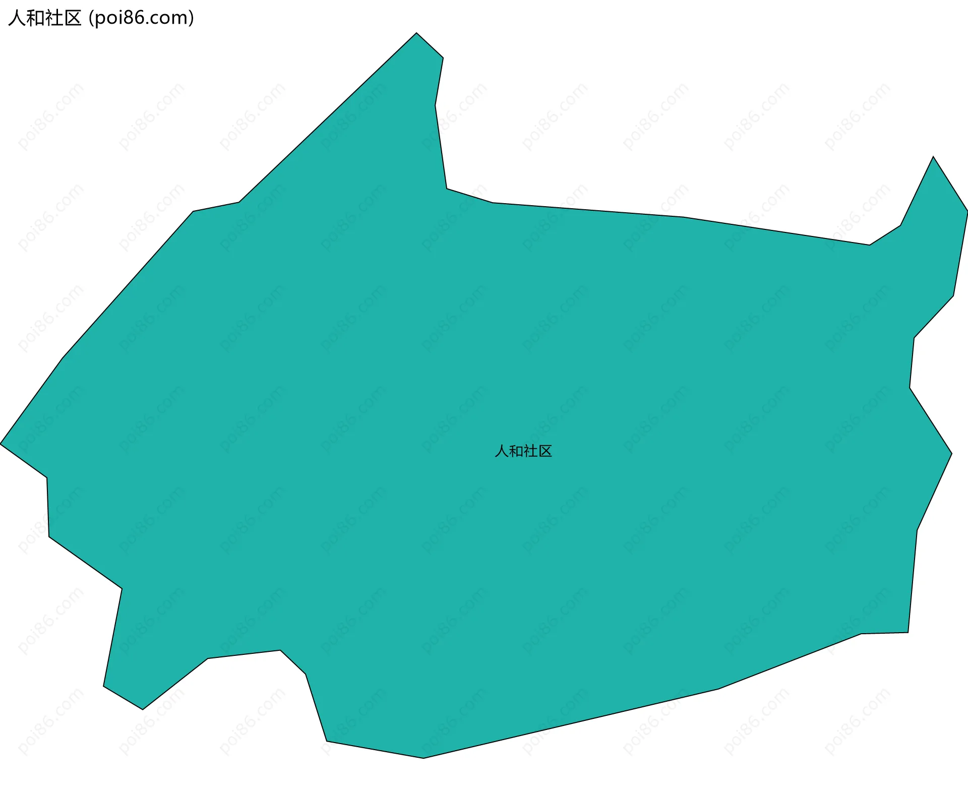 人和社区边界地图
