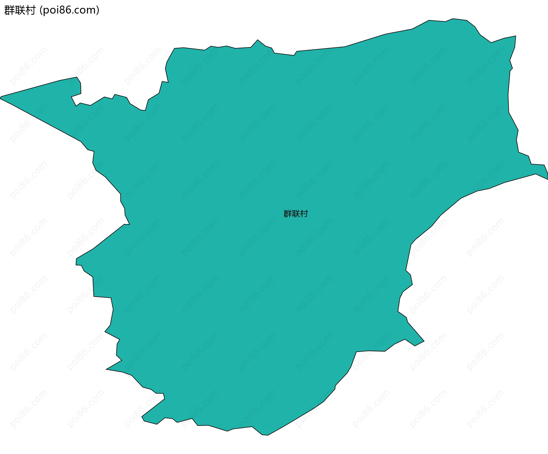 群联村边界地图