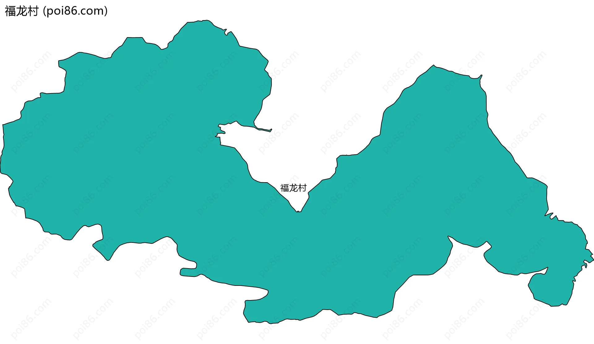 福龙村边界地图