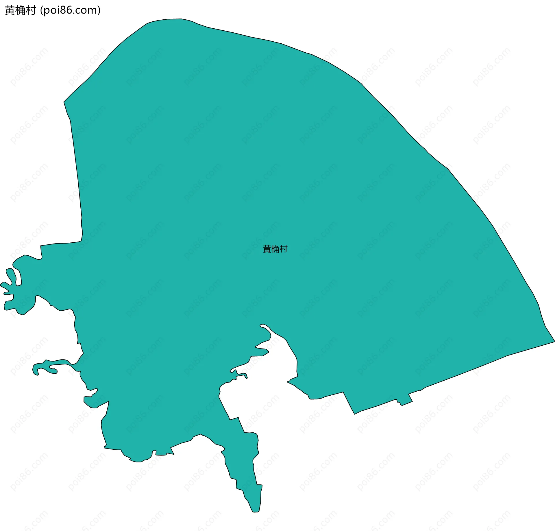 黄桷村边界地图
