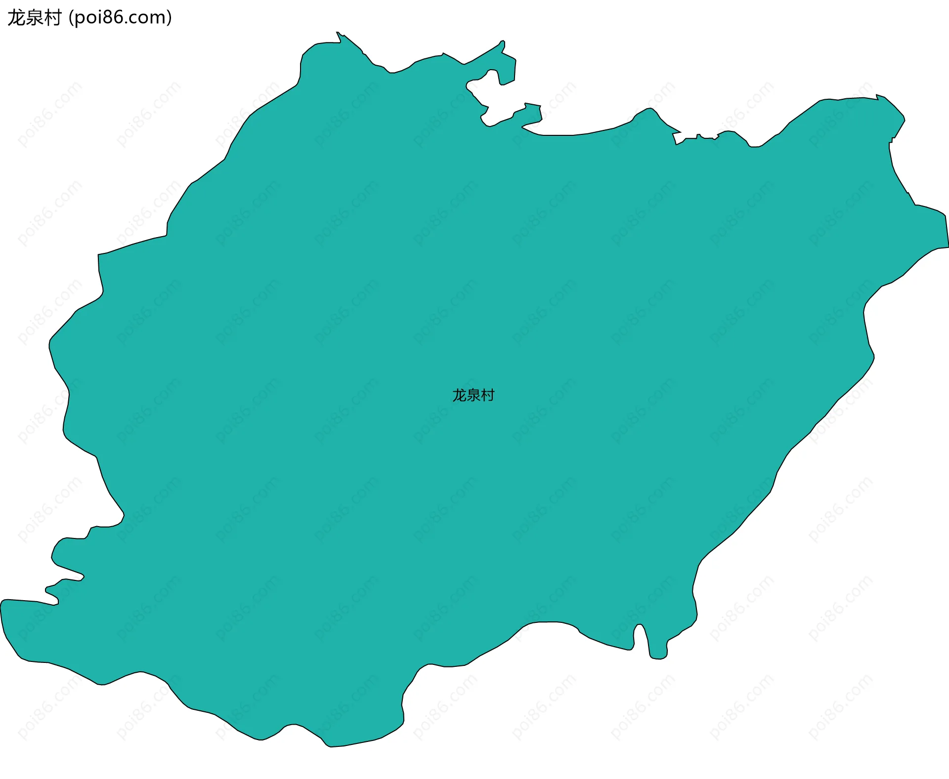龙泉村边界地图