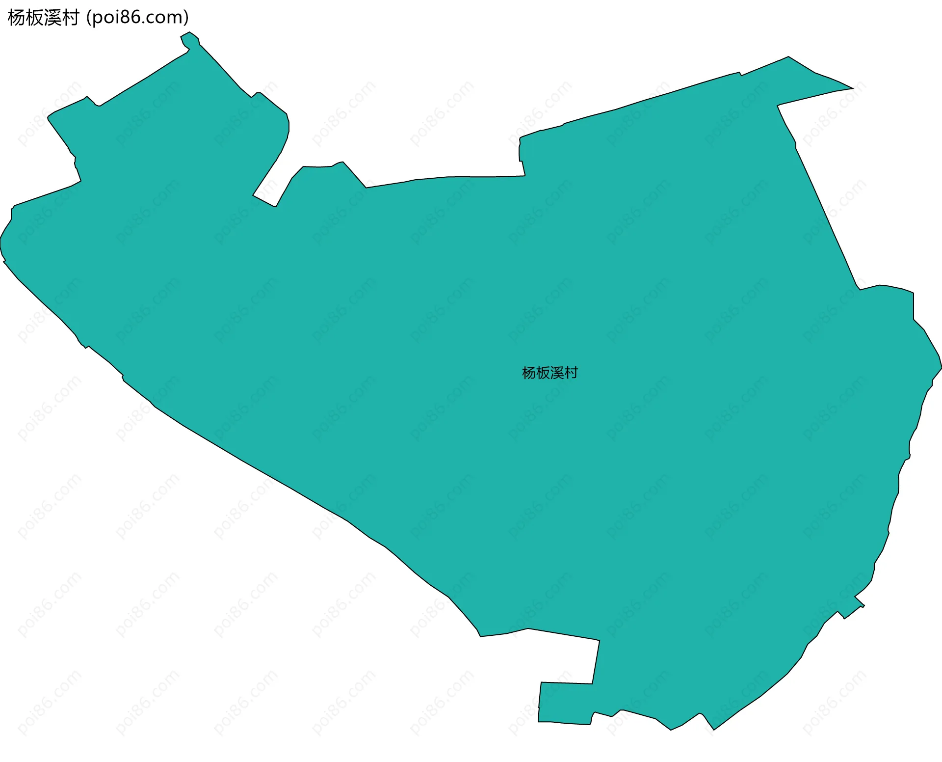 杨板溪村边界地图