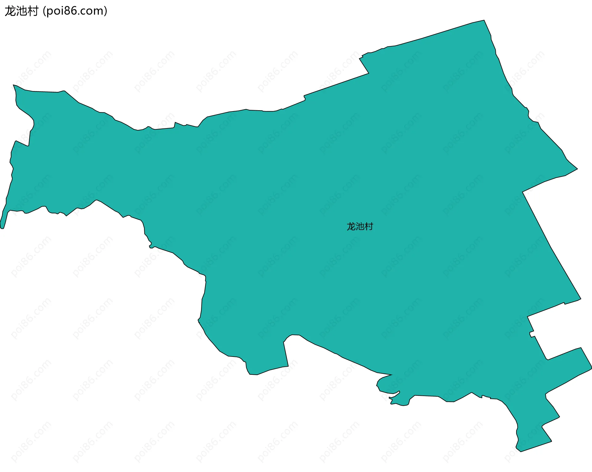 龙池村边界地图