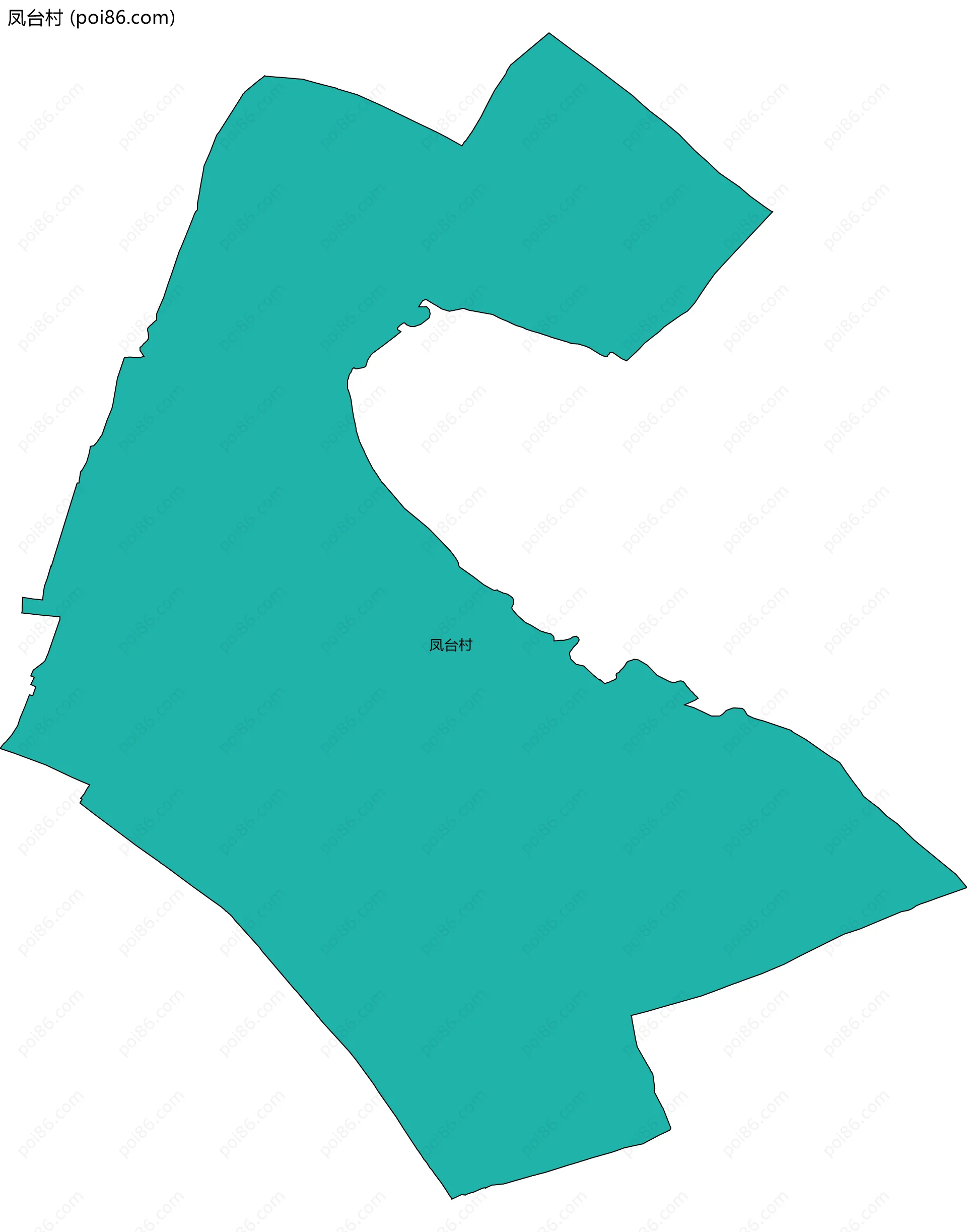 凤台村边界地图