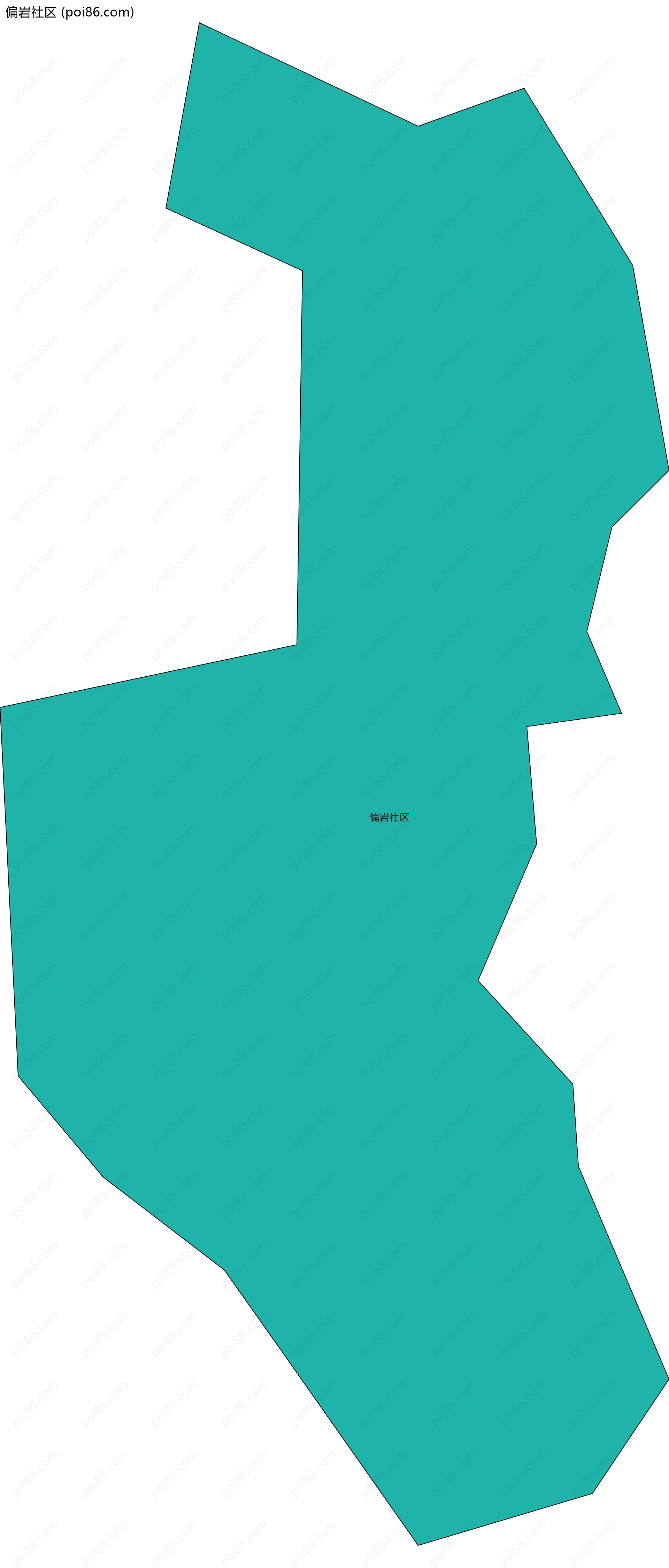 偏岩社区边界地图
