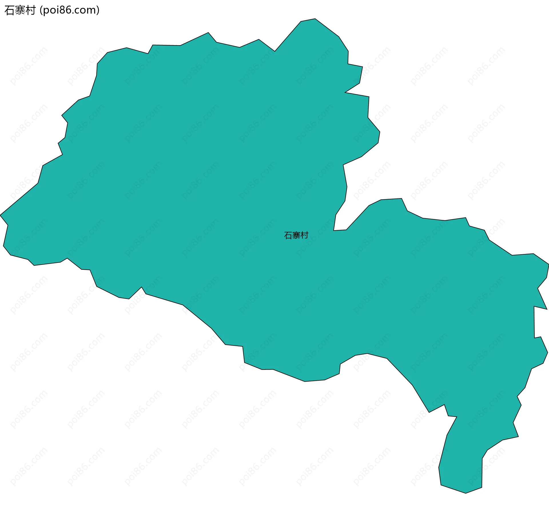 石寨村边界地图