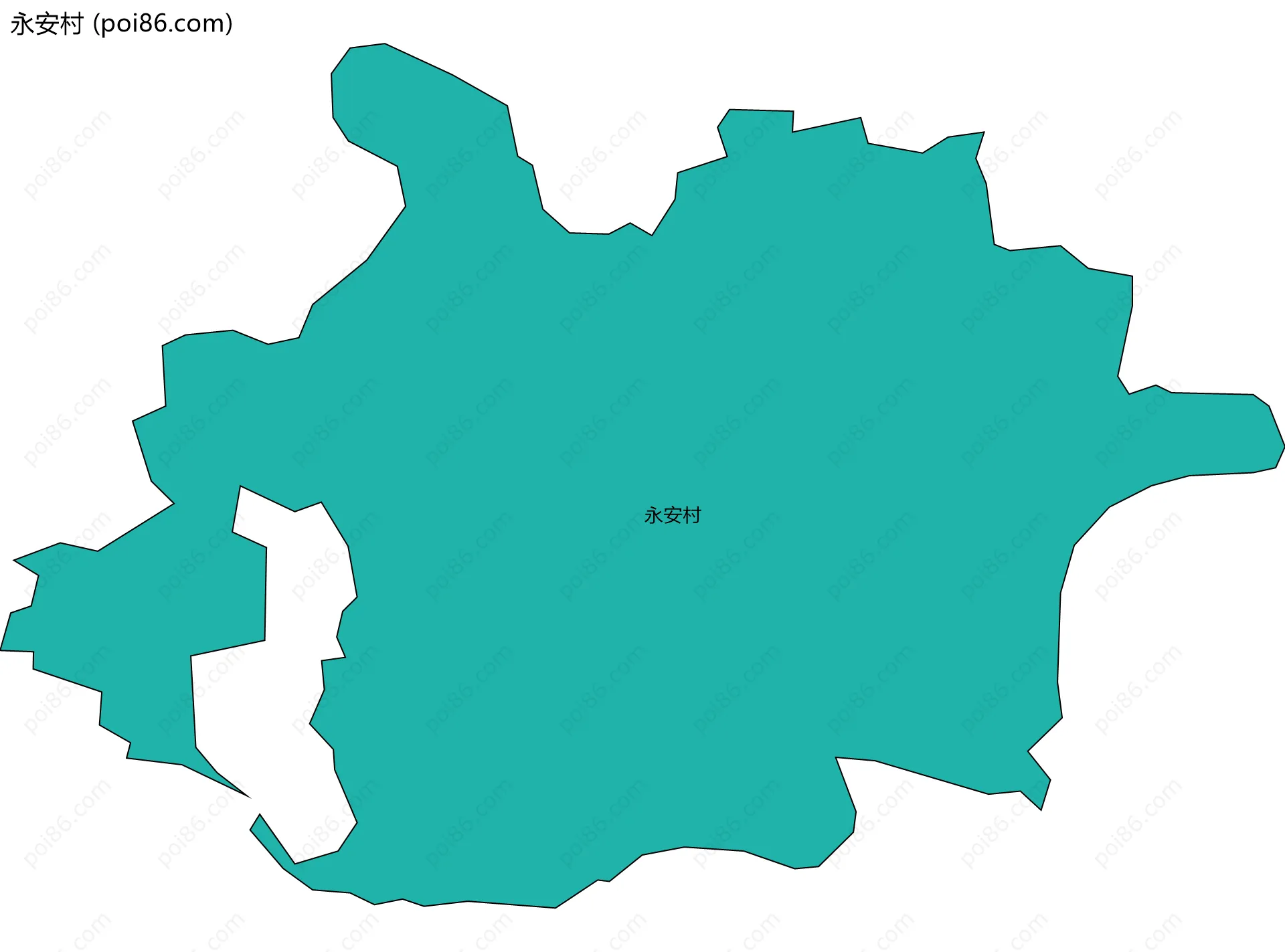 永安村边界地图
