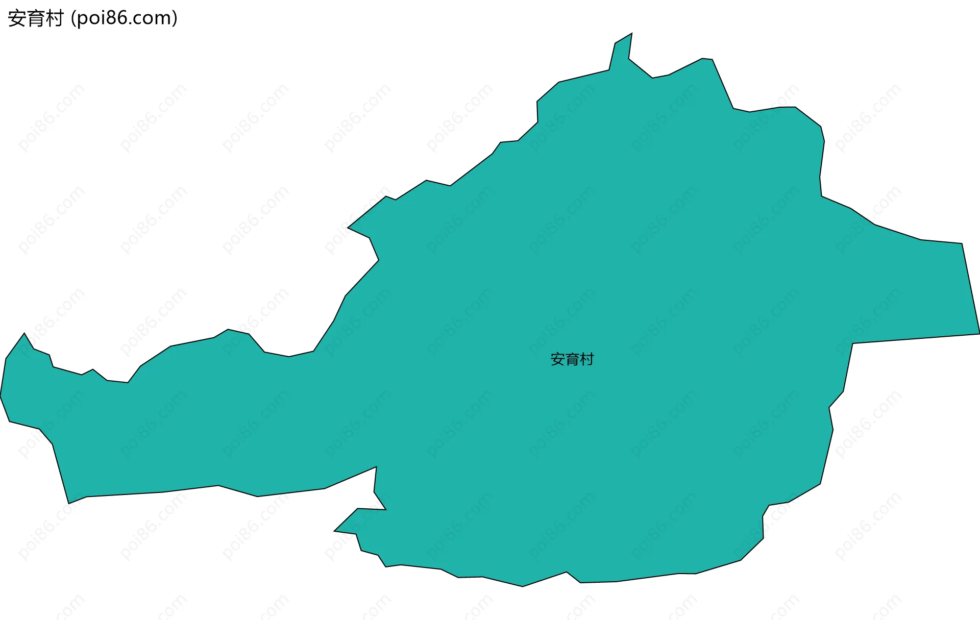 安育村边界地图