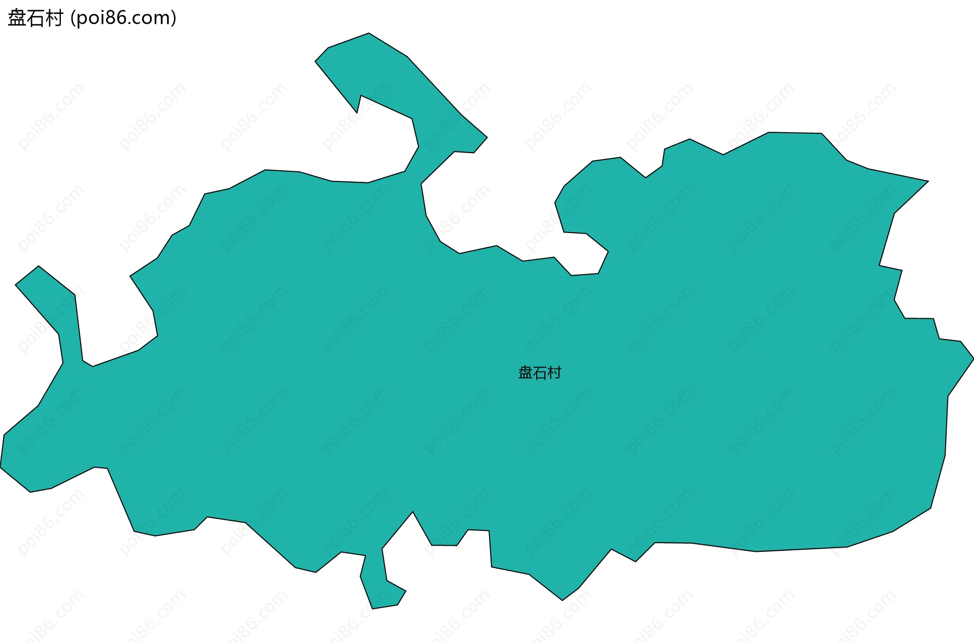 盘石村边界地图