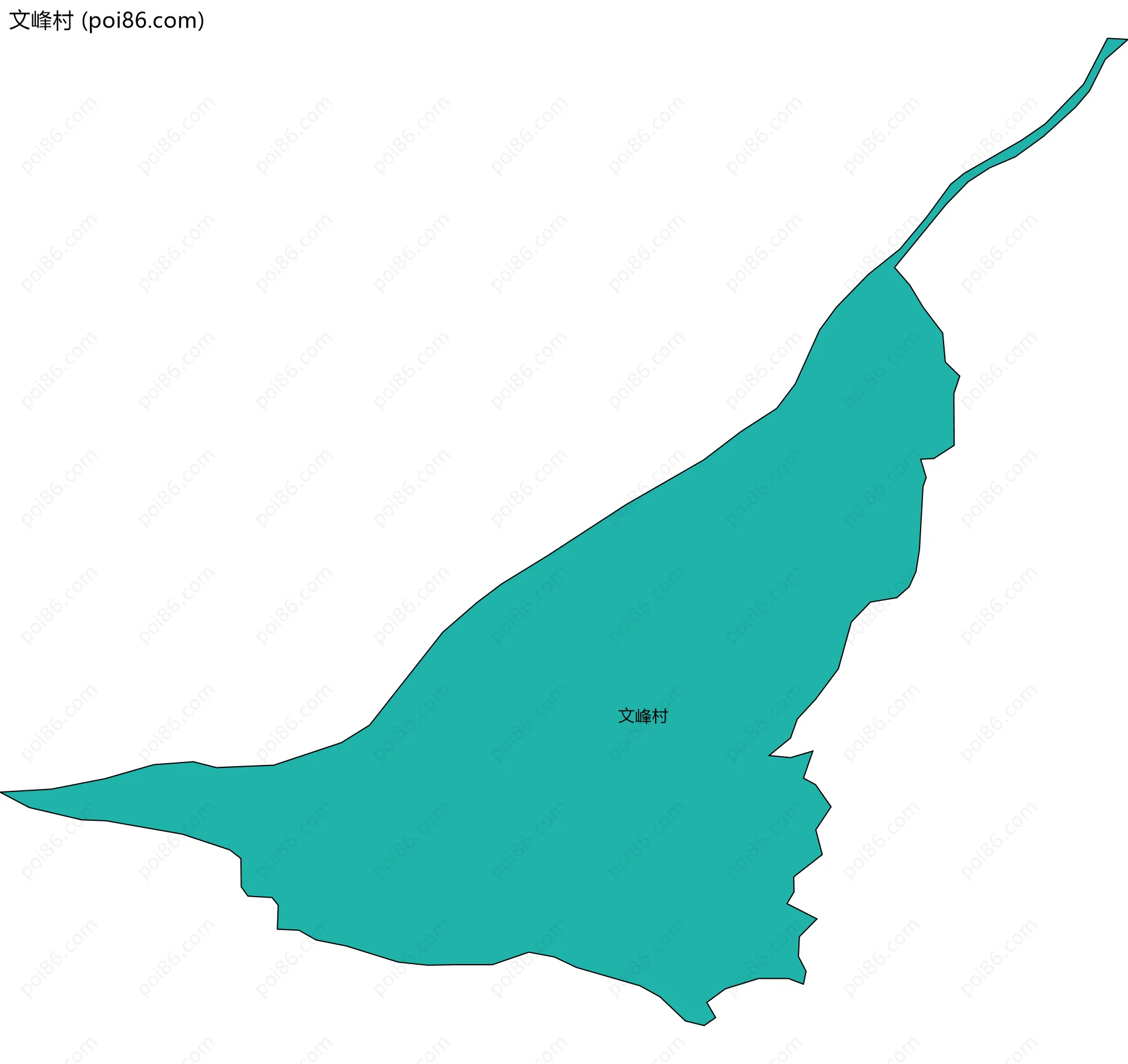 文峰村边界地图