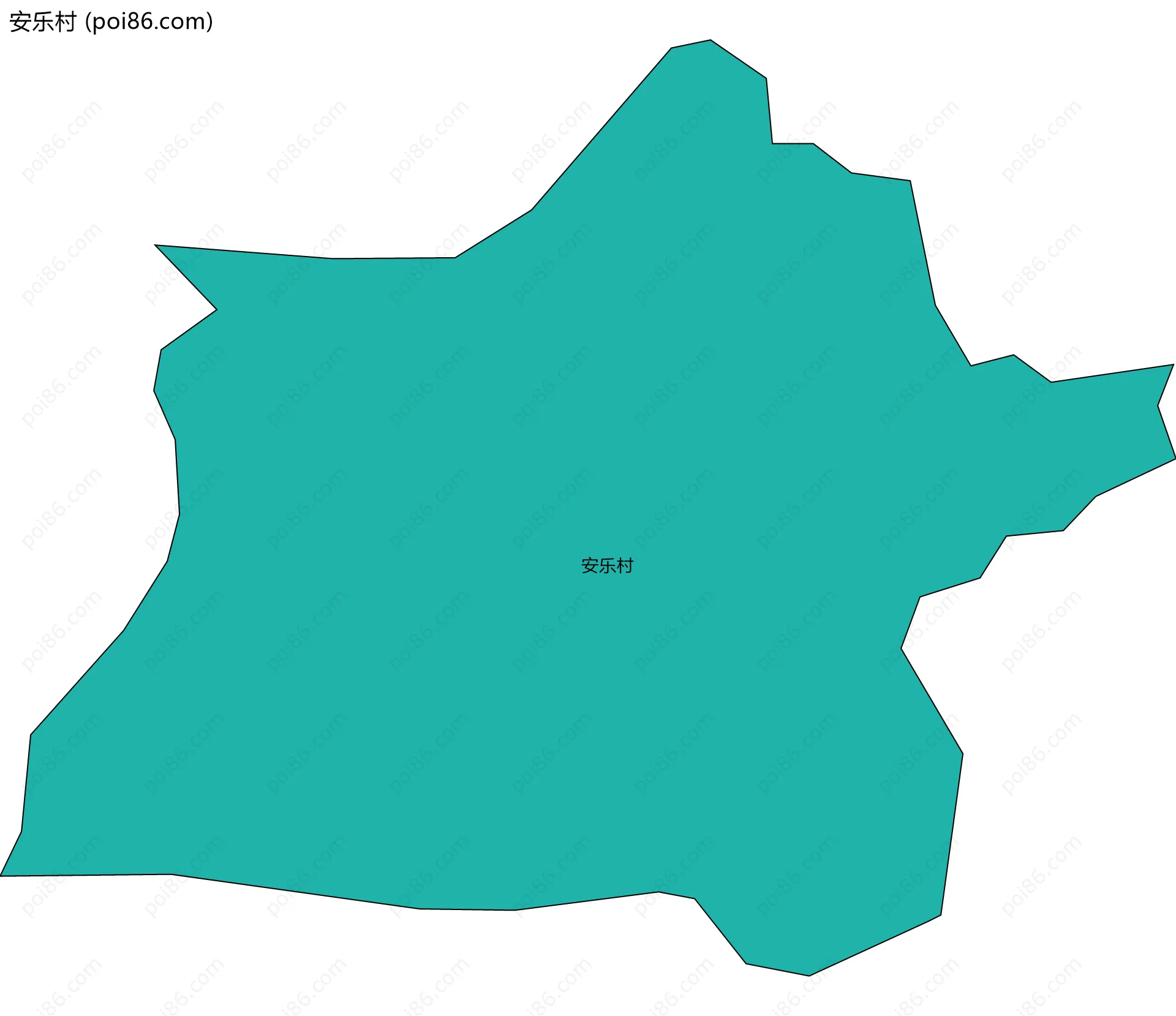 安乐村边界地图