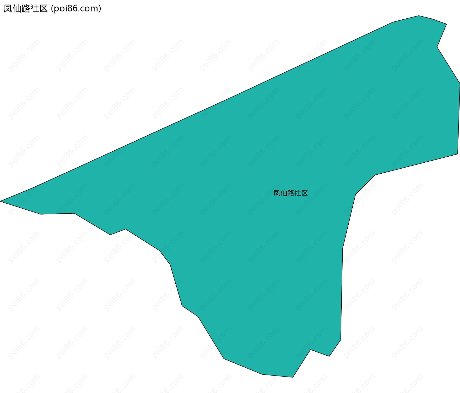 凤仙路社区边界地图