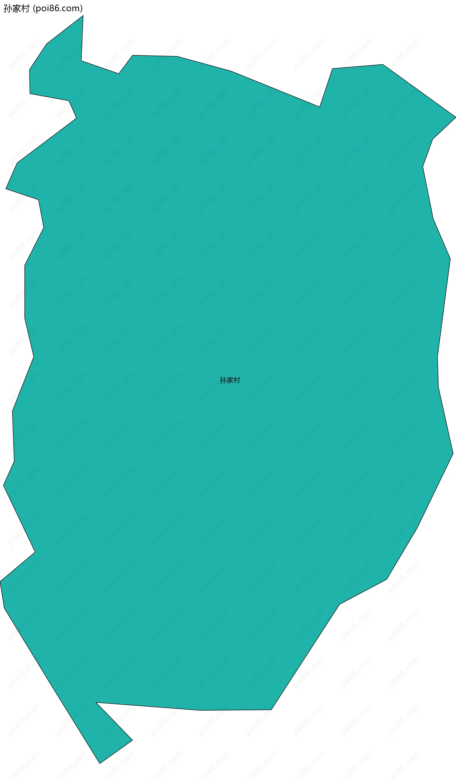 孙家村边界地图