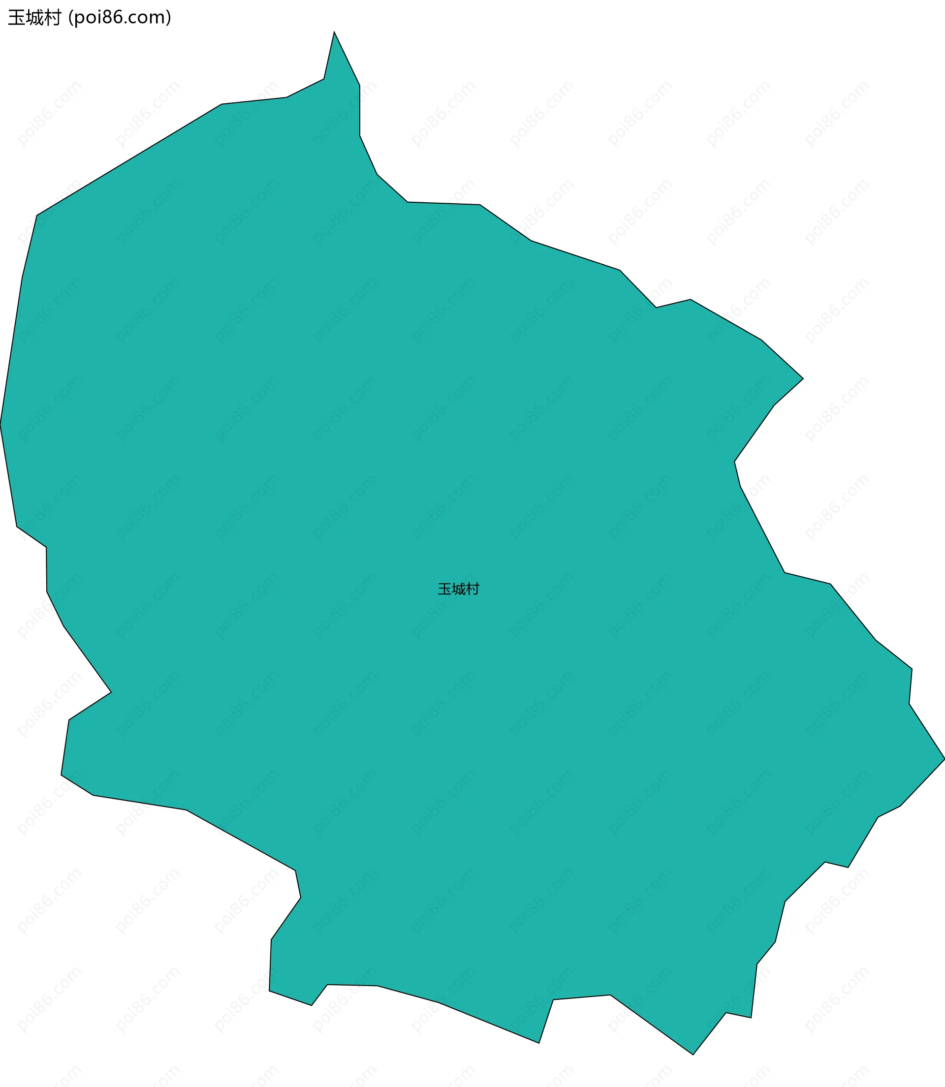 玉城村边界地图
