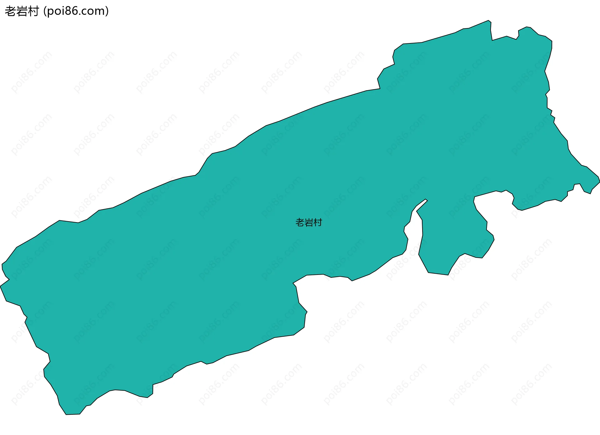 老岩村边界地图
