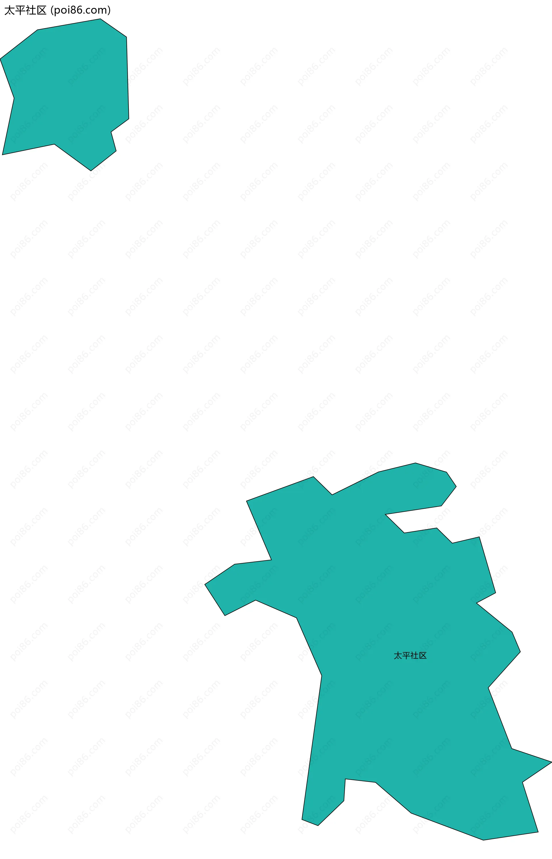 太平社区边界地图