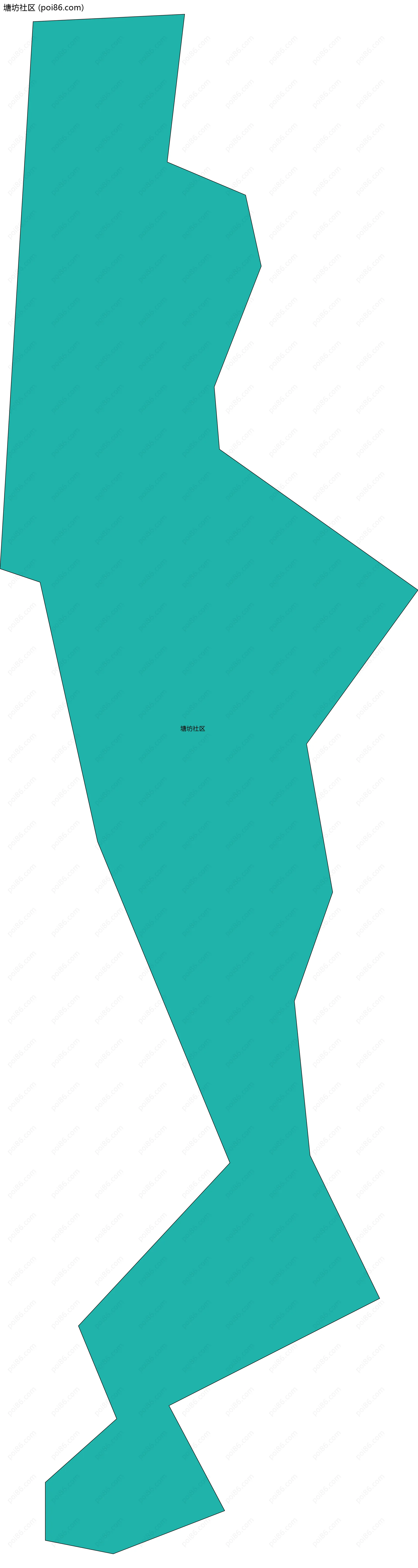 塘坊社区边界地图