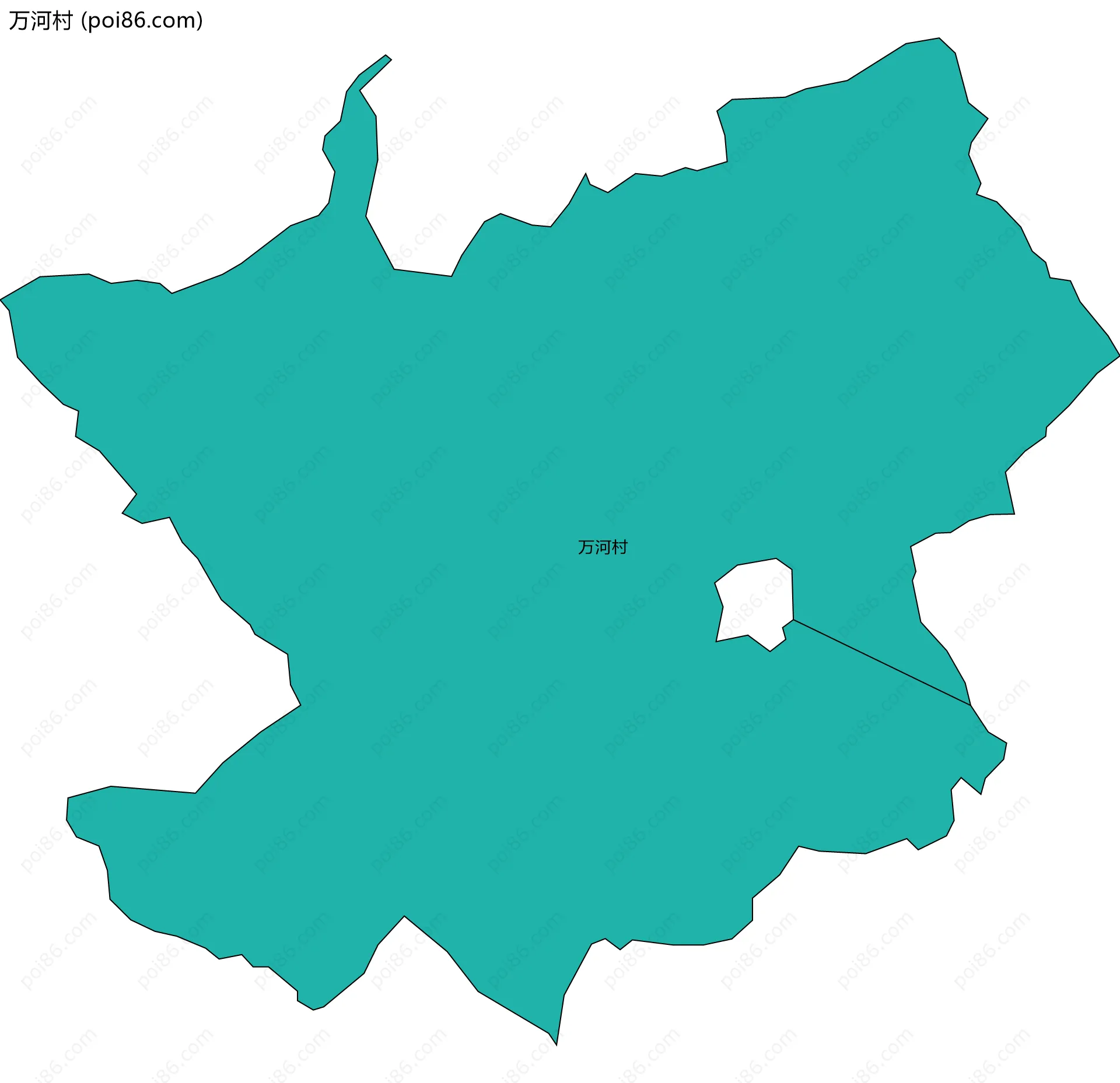 万河村边界地图