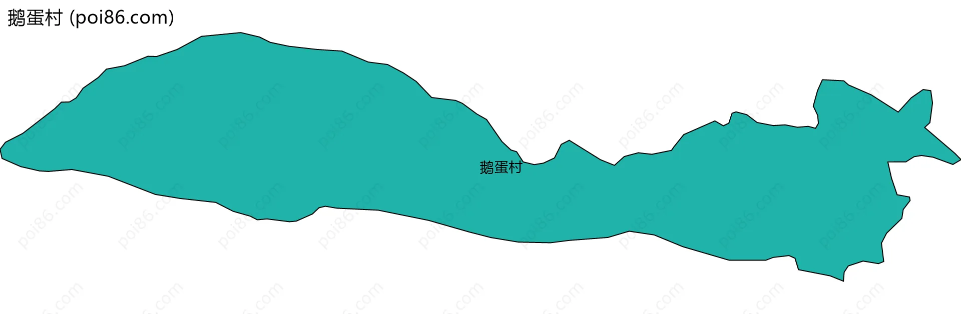 鹅蛋村边界地图