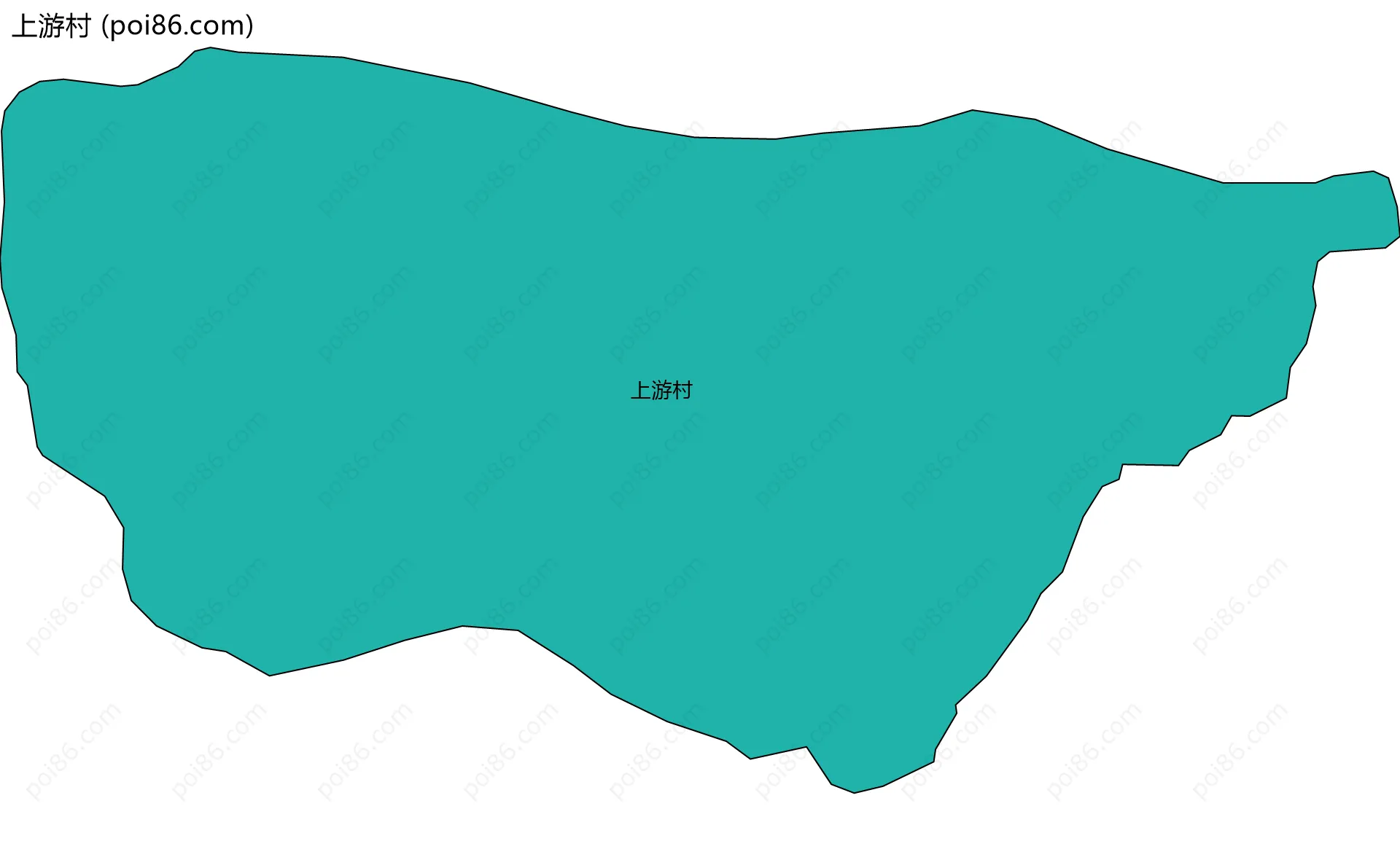 上游村边界地图