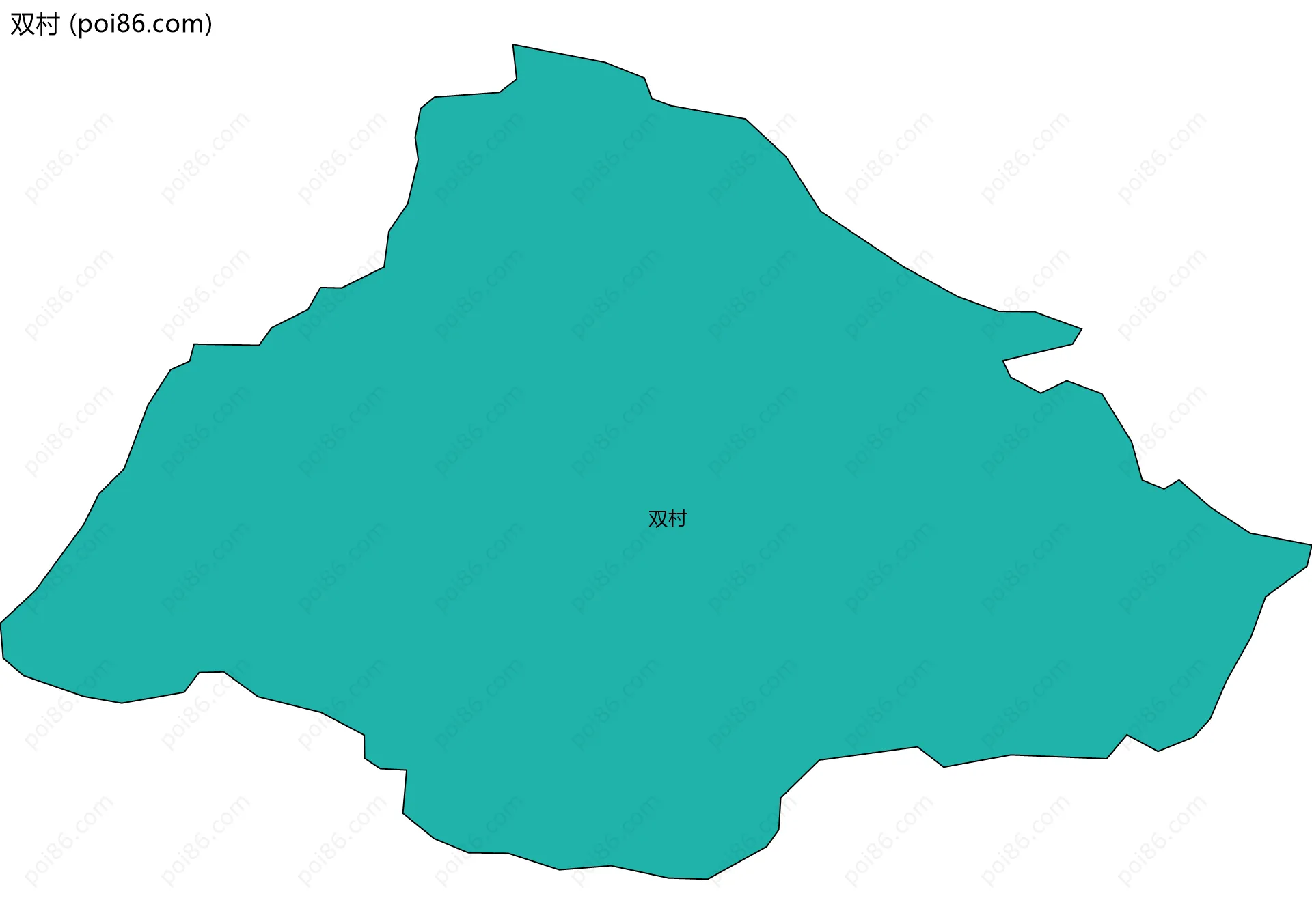 双村边界地图