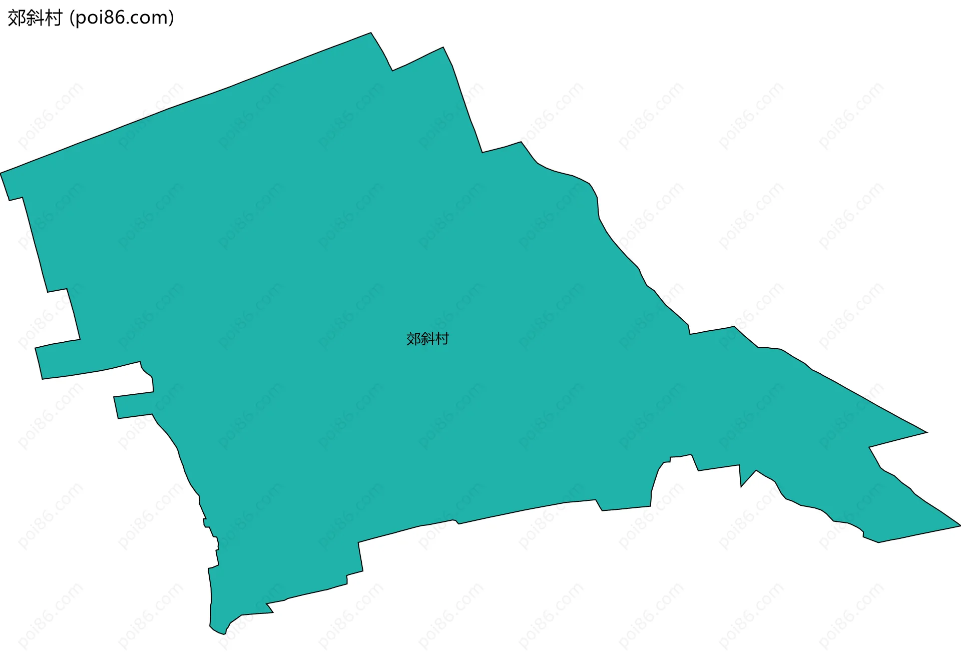 郊斜村边界地图