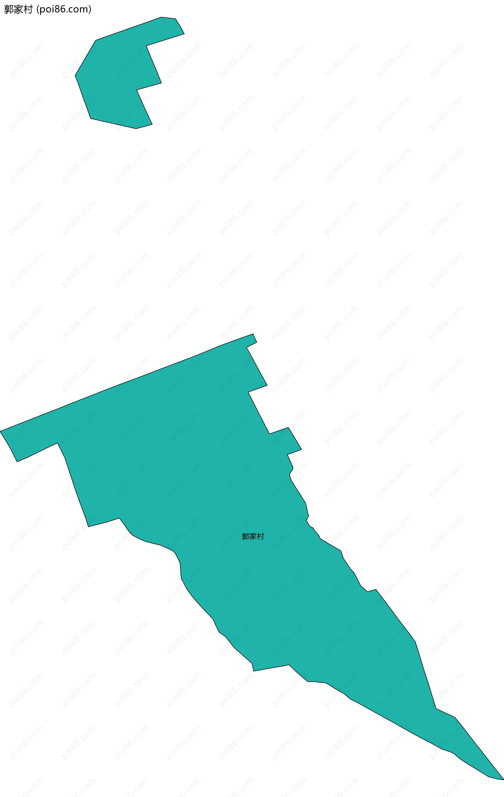 郭家村边界地图