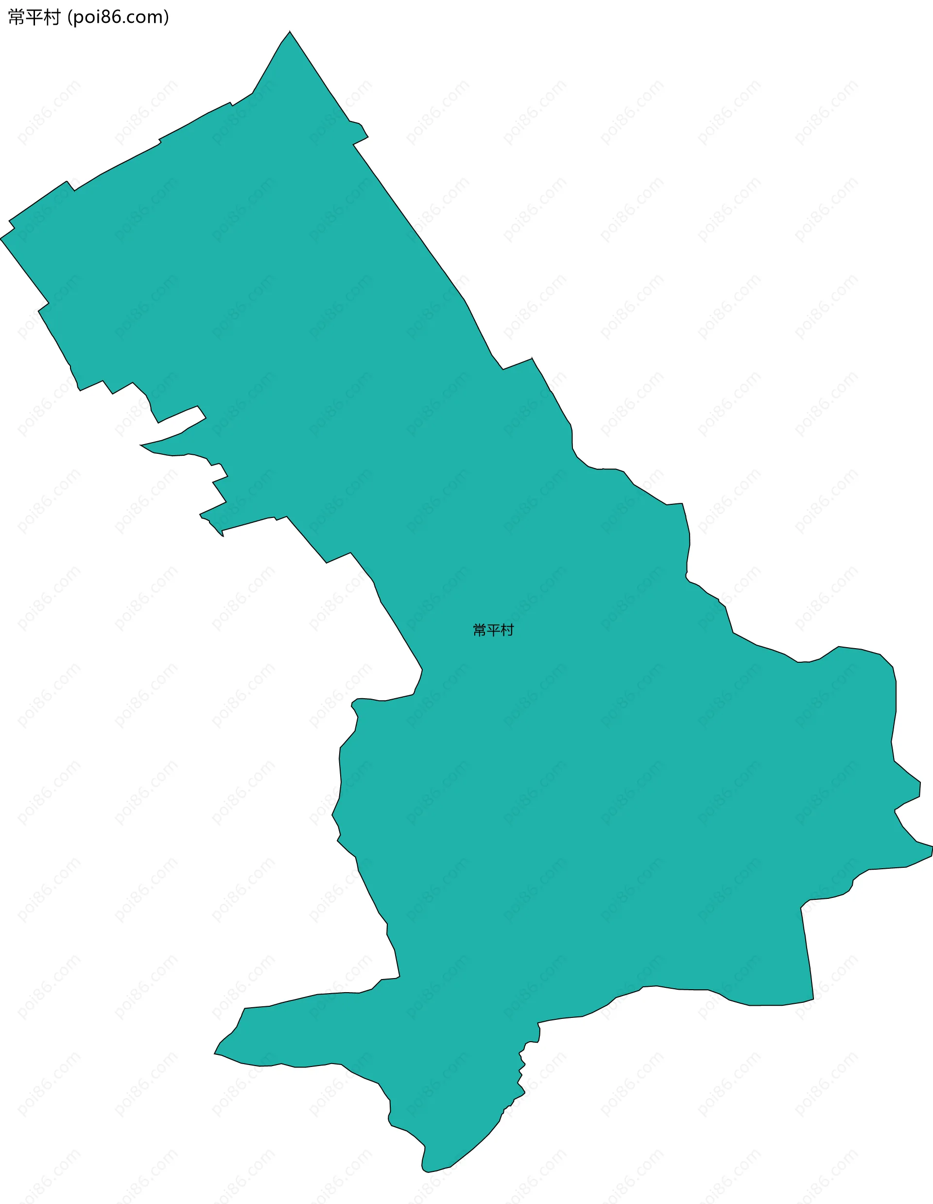 常平村边界地图