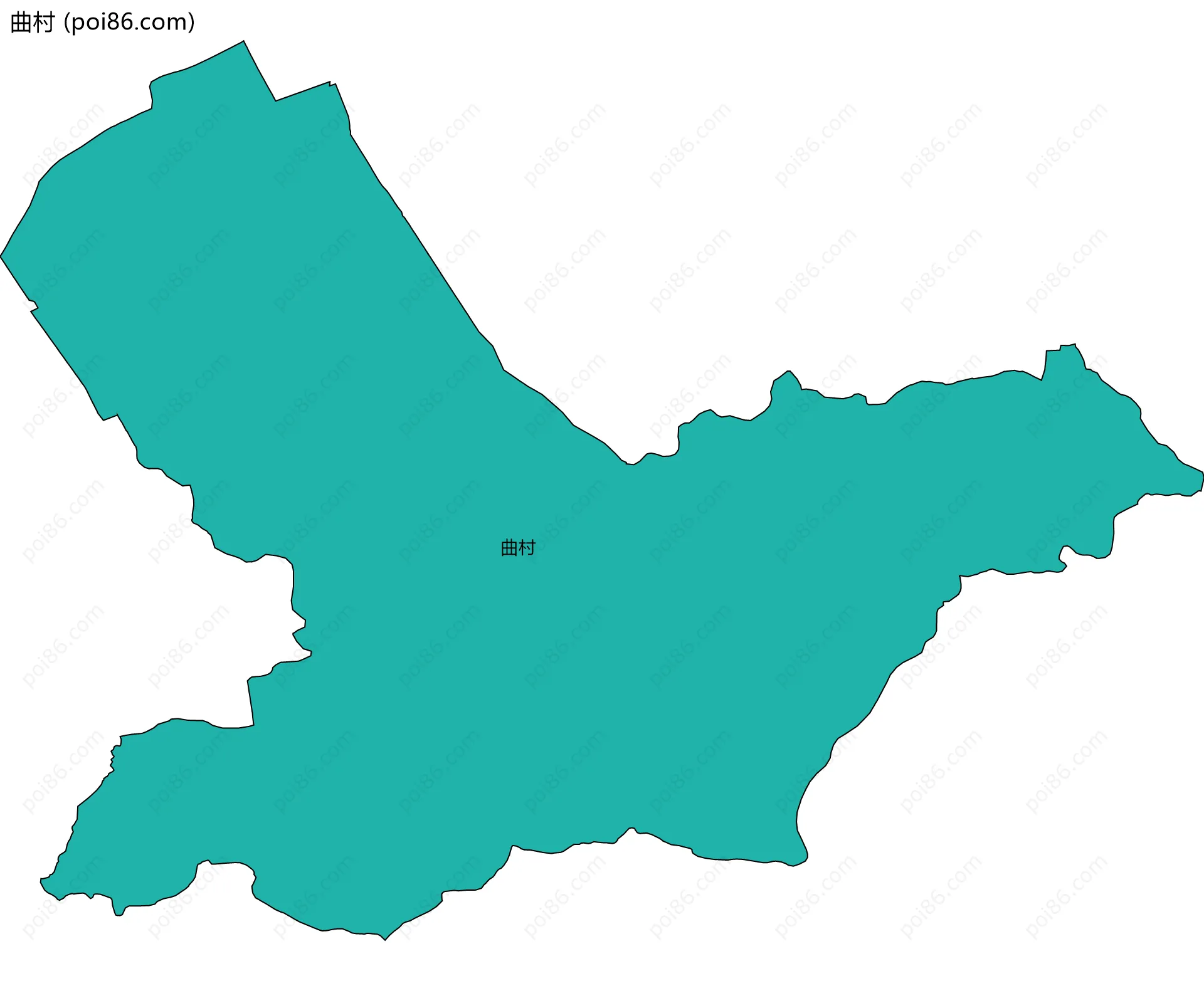 曲村边界地图