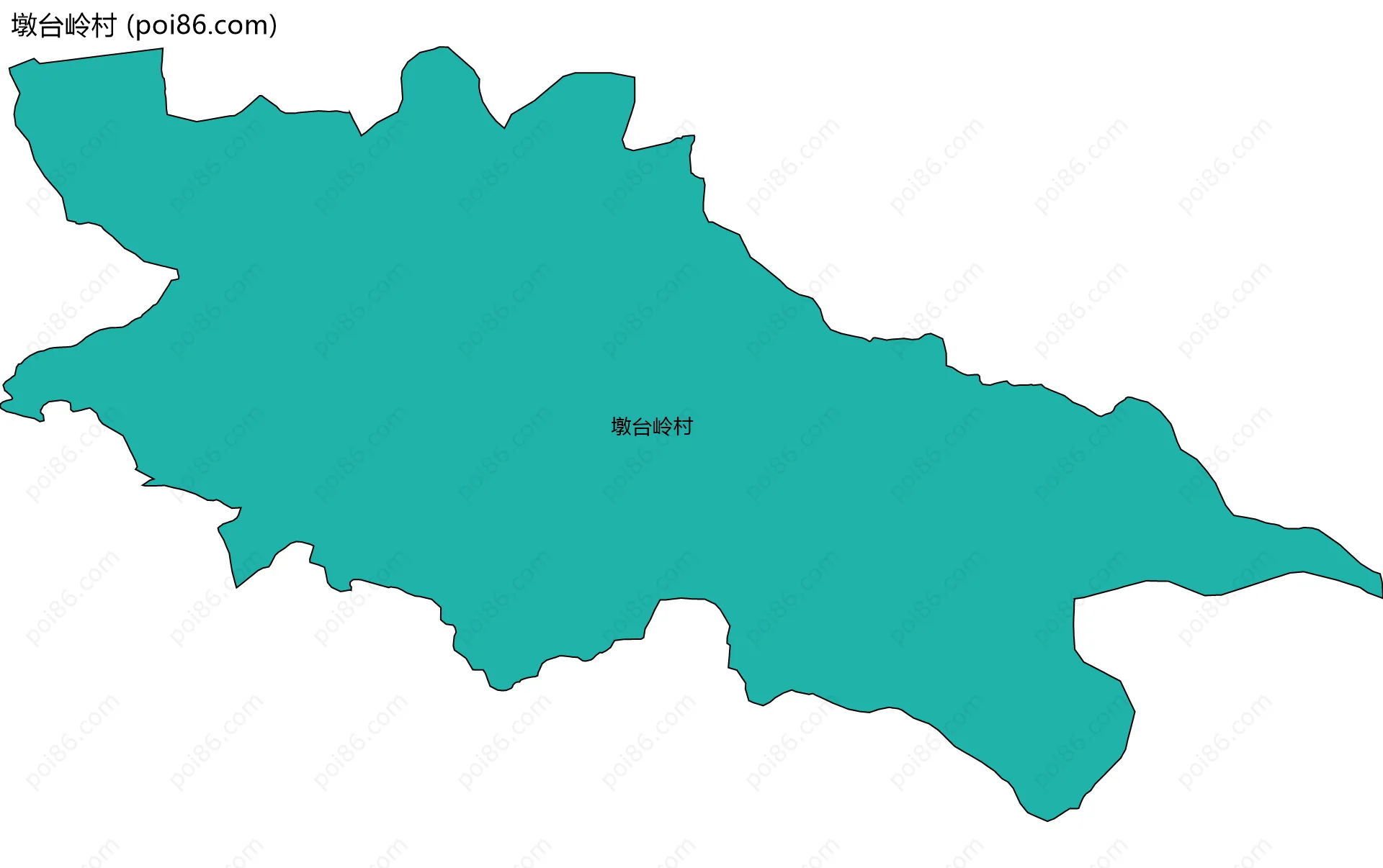 墩台岭村边界地图