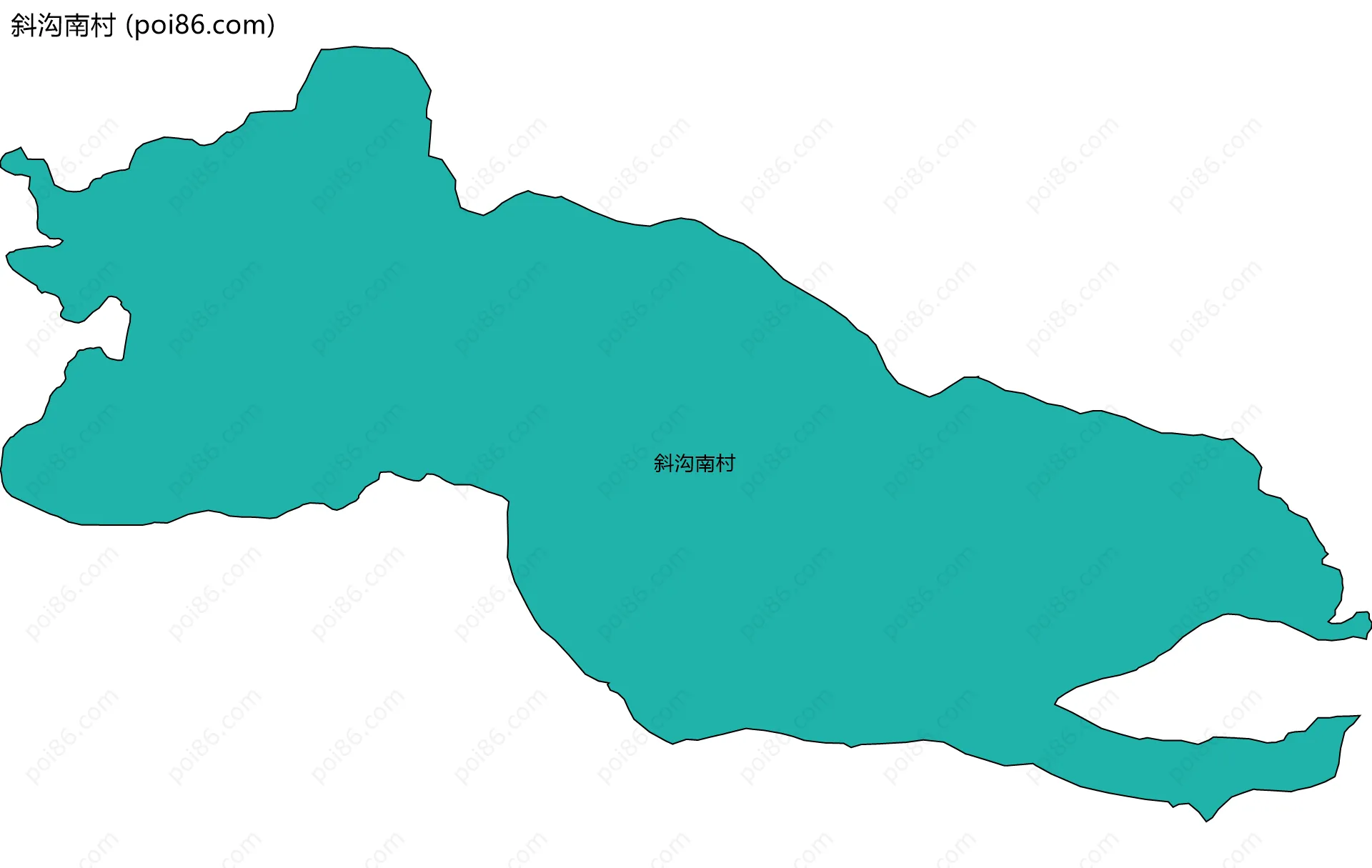 斜沟南村边界地图