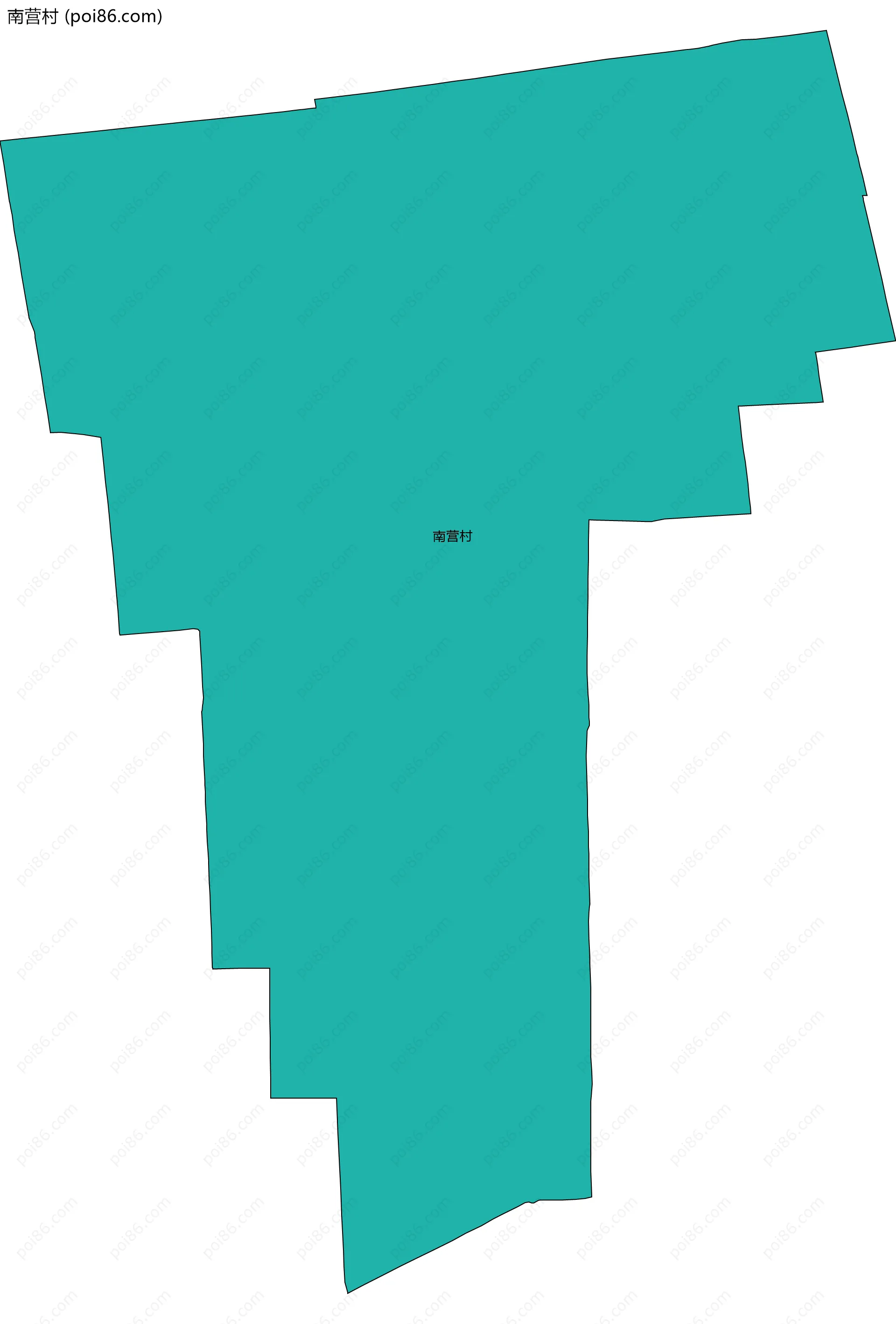 南营村边界地图