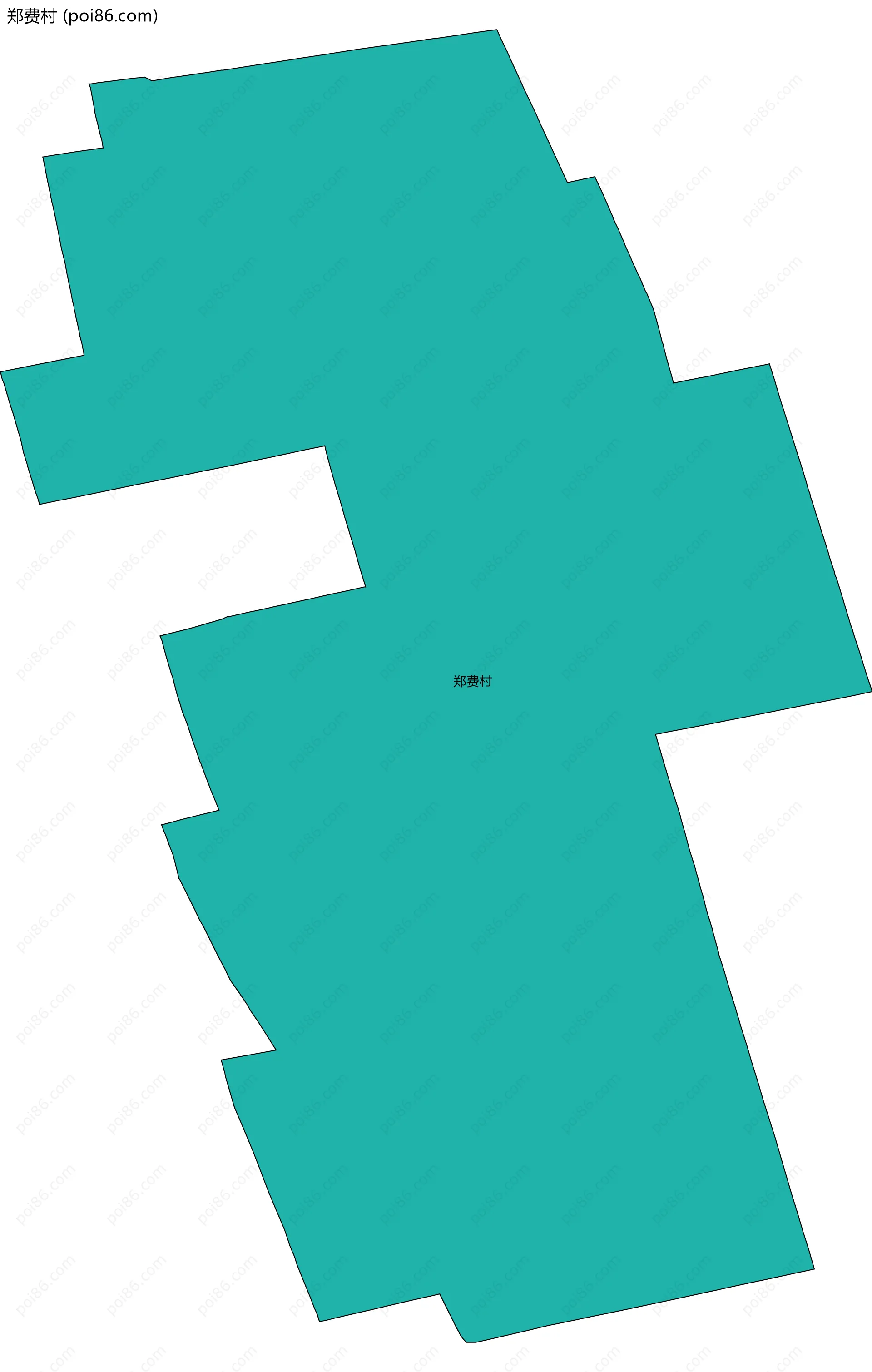 郑费村边界地图