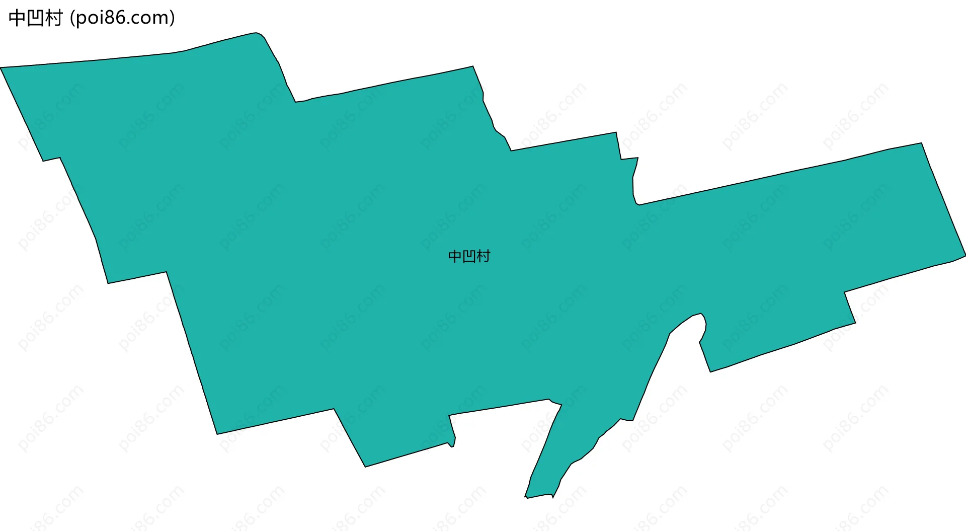 中凹村边界地图