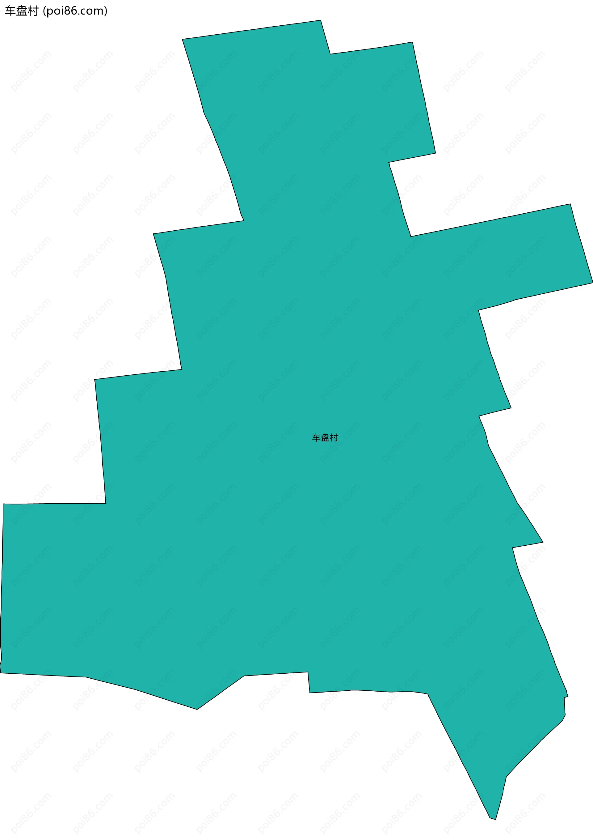 车盘村边界地图