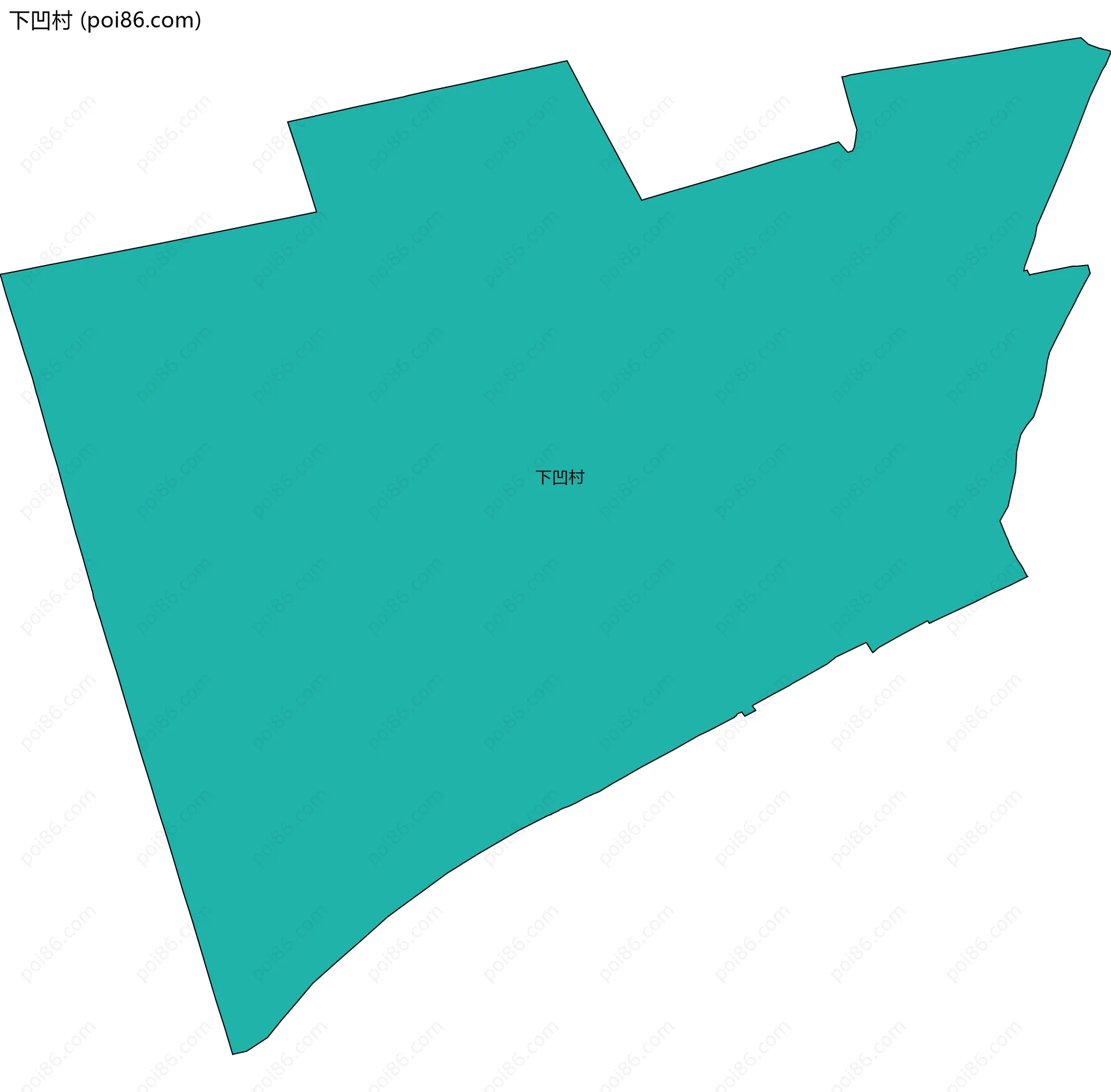 下凹村边界地图