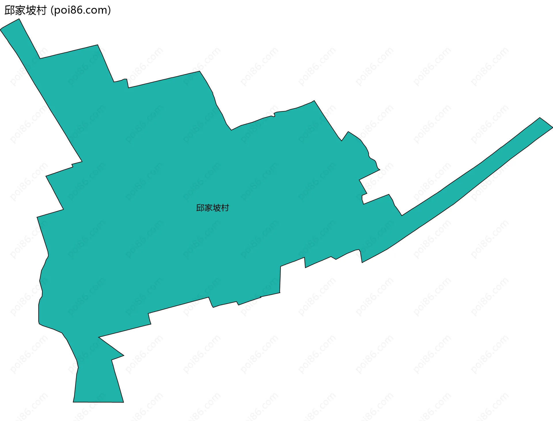 邱家坡村边界地图