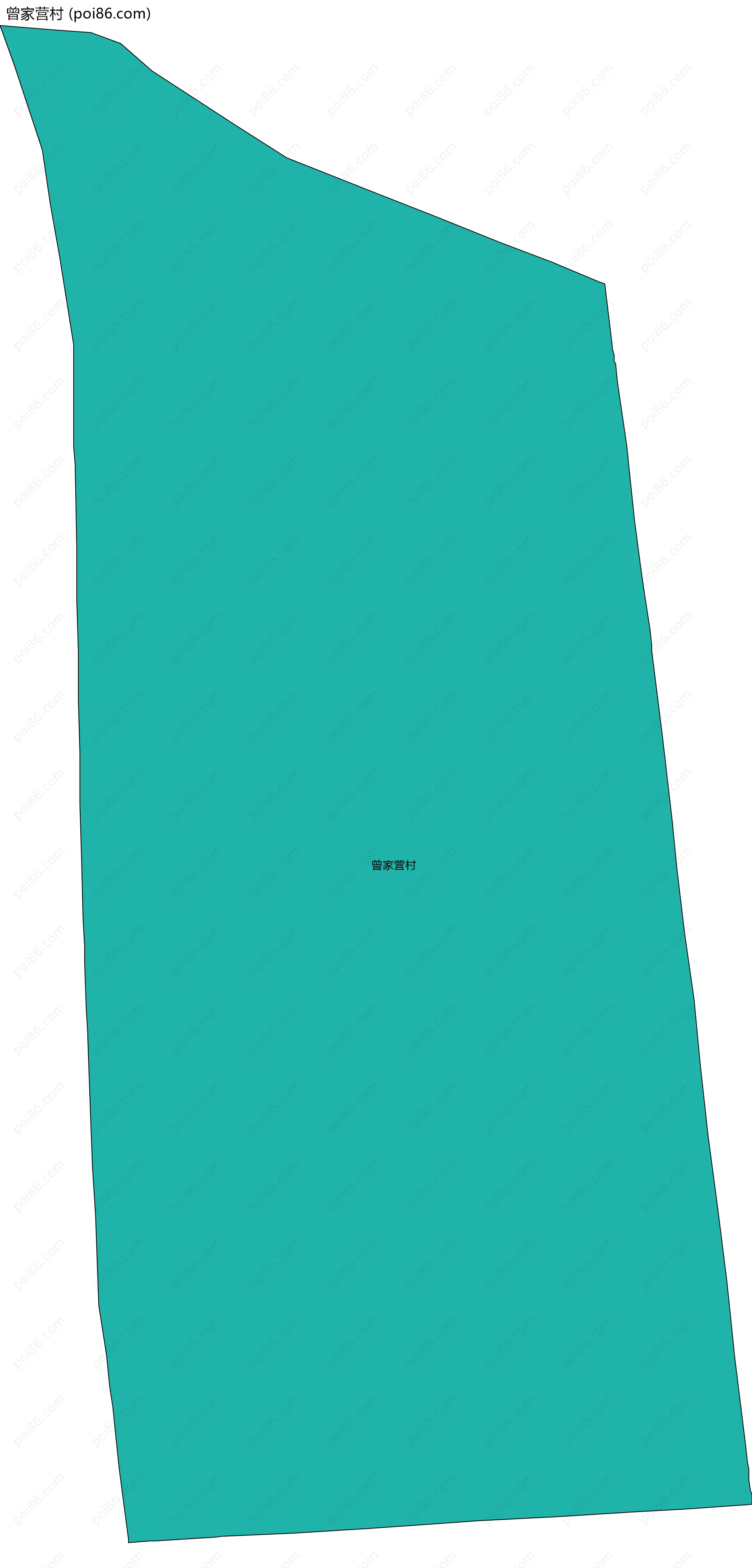 曾家营村边界地图