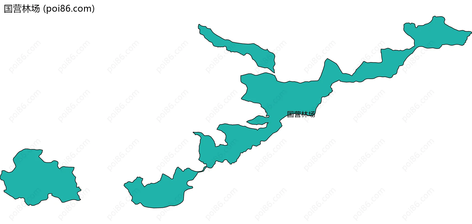 国营林场边界地图