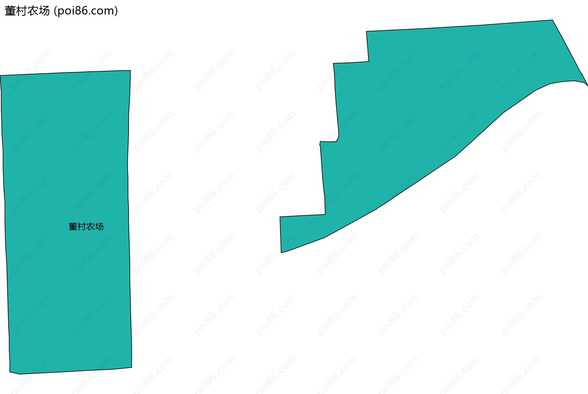 董村农场边界地图