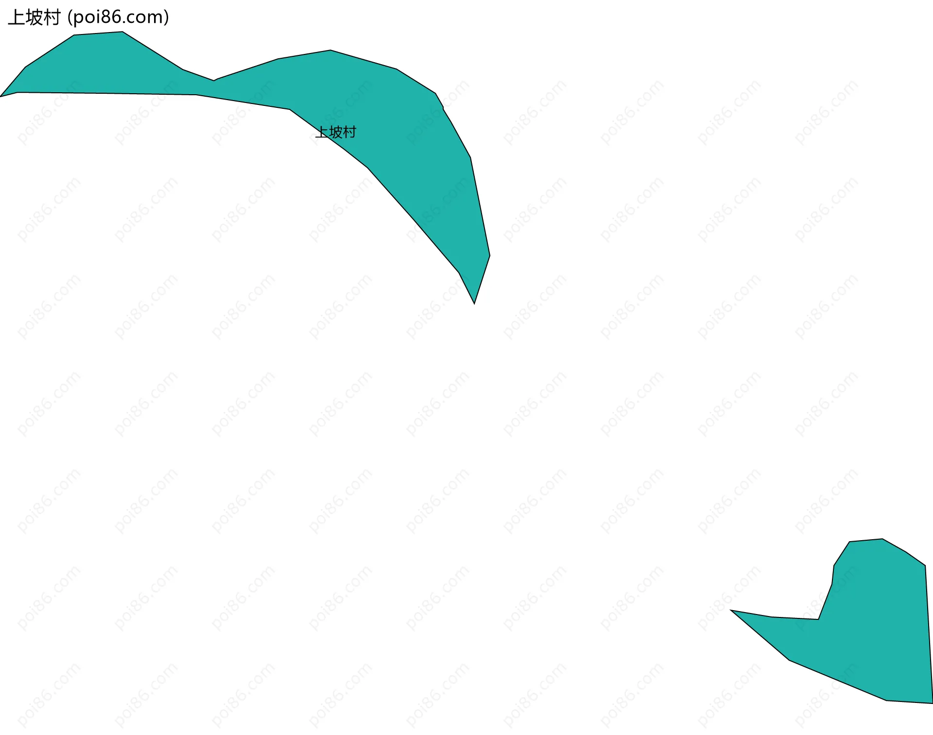 上坡村边界地图