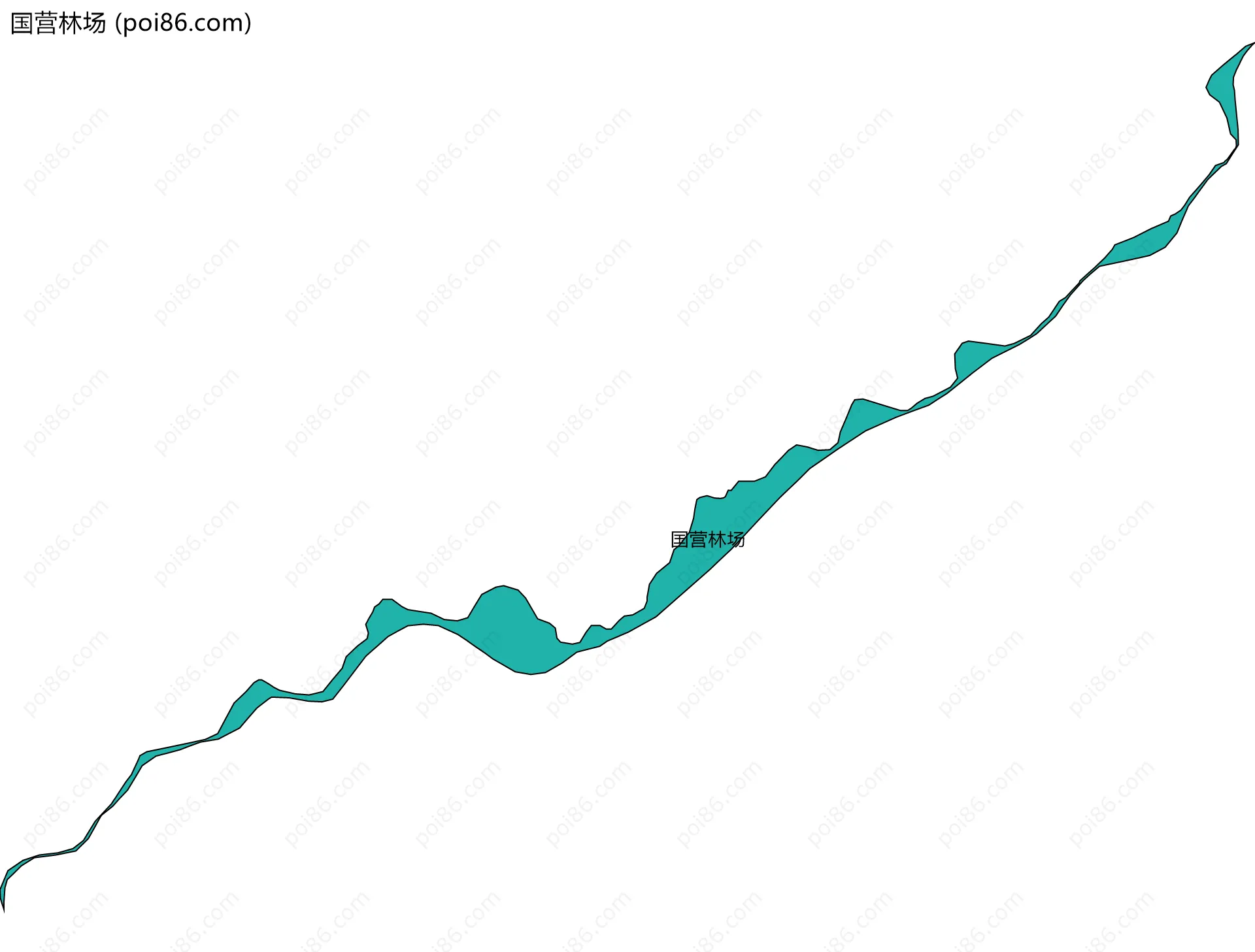 国营林场边界地图