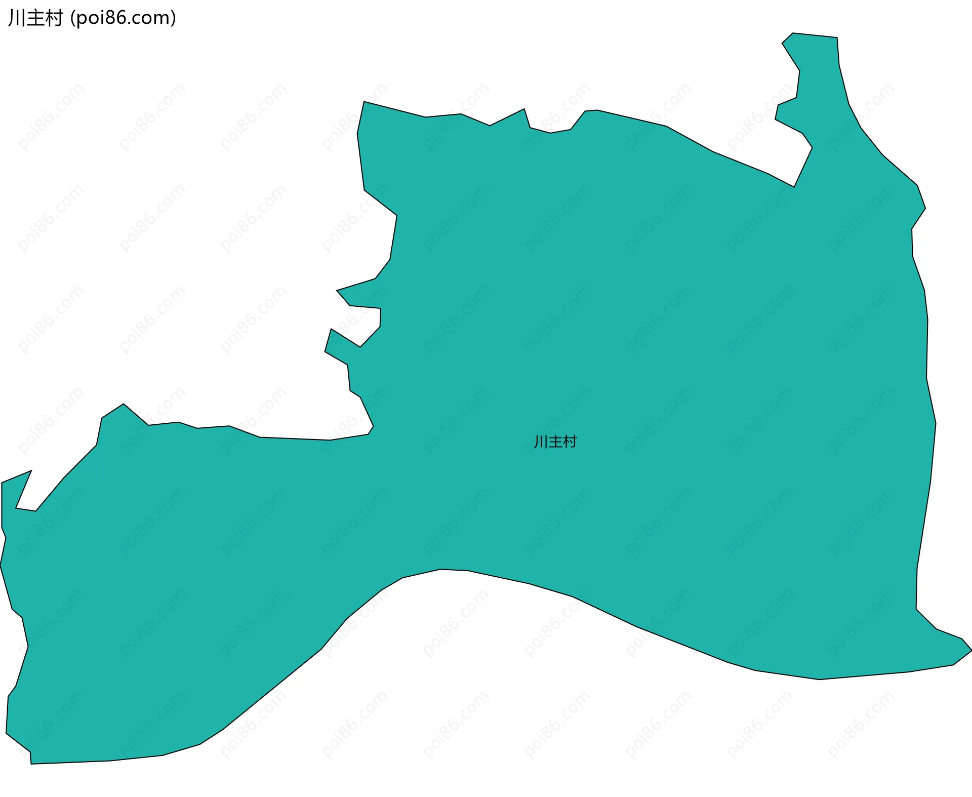 川主村边界地图