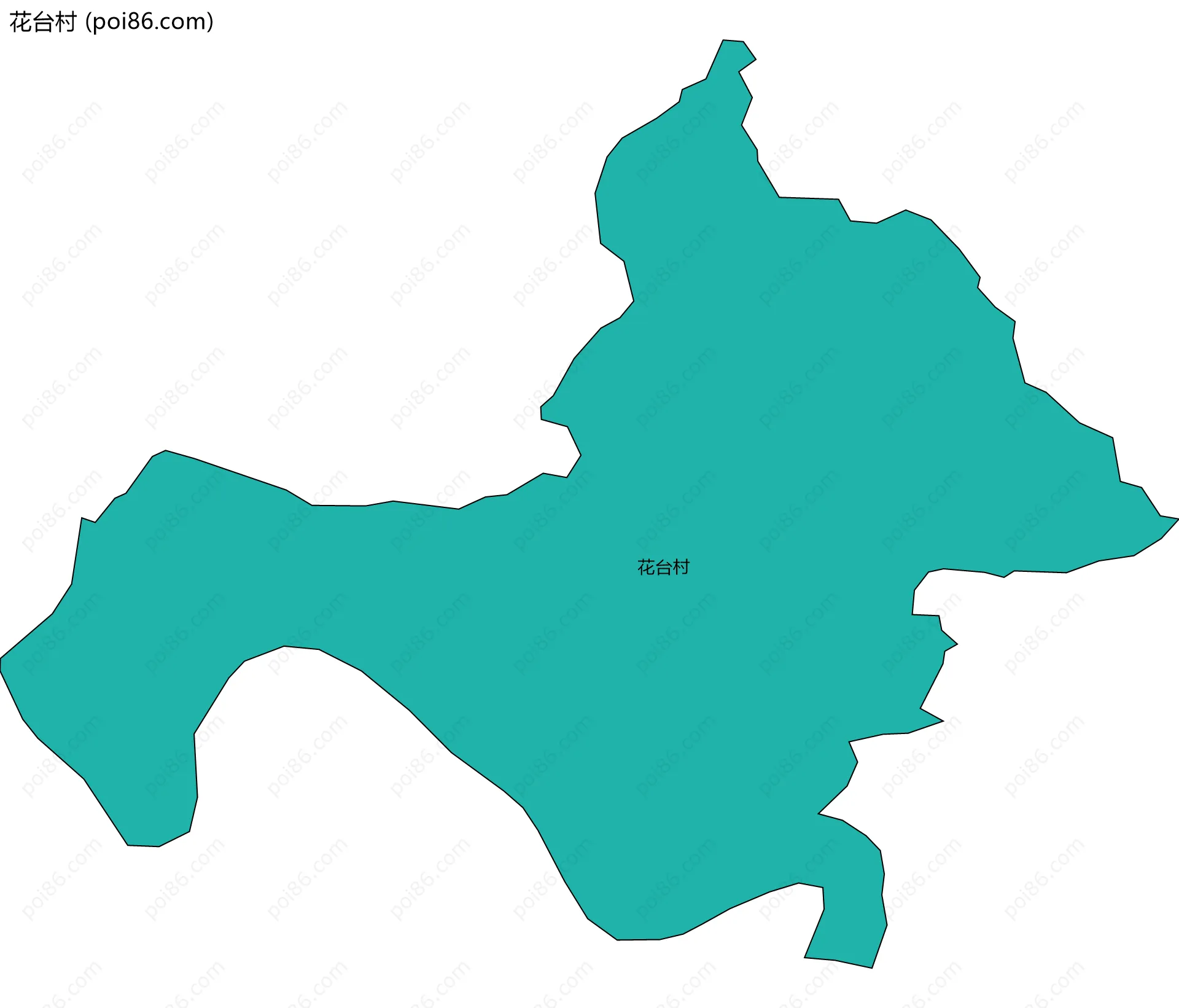 花台村边界地图