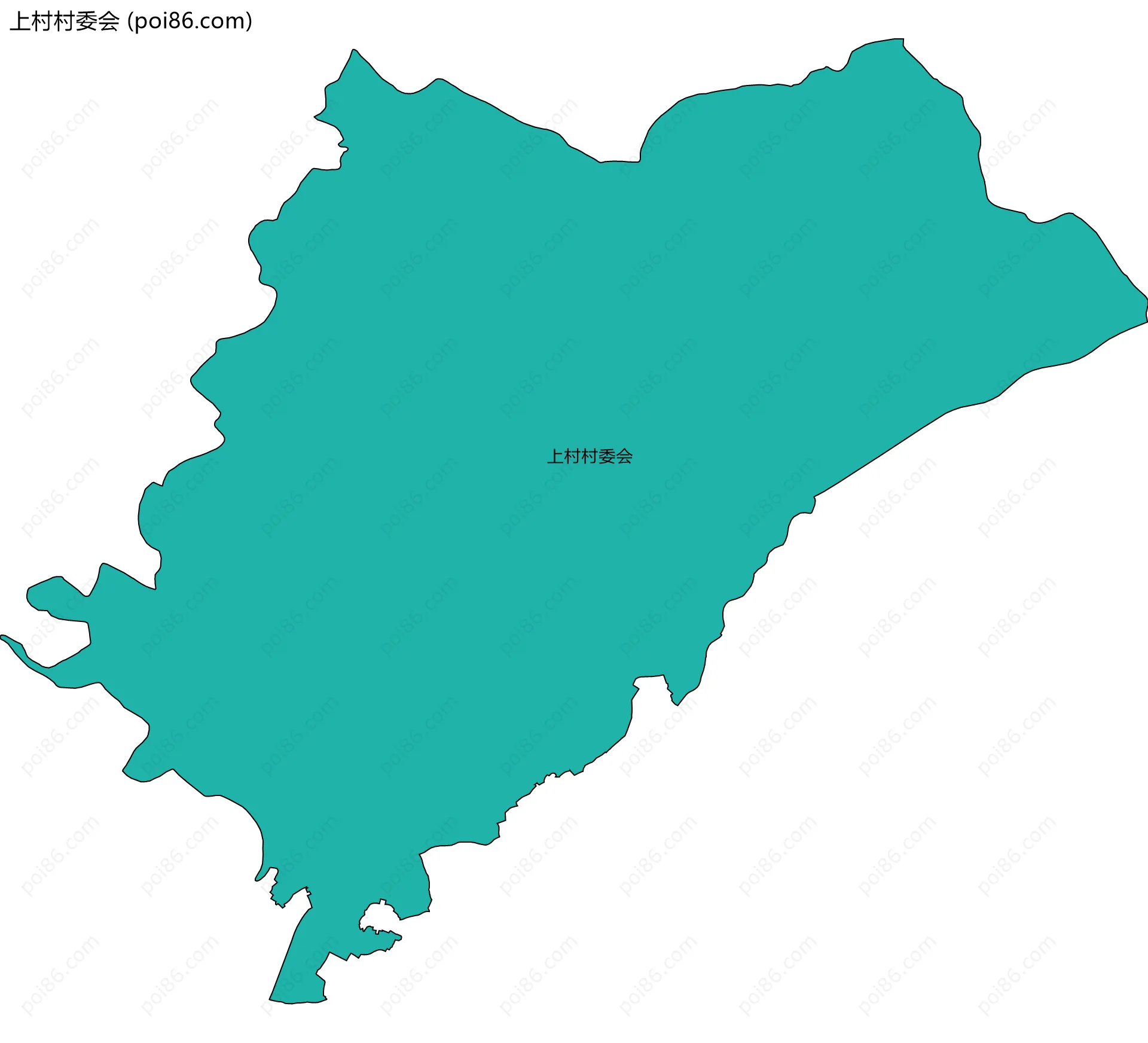 上村村委会边界地图