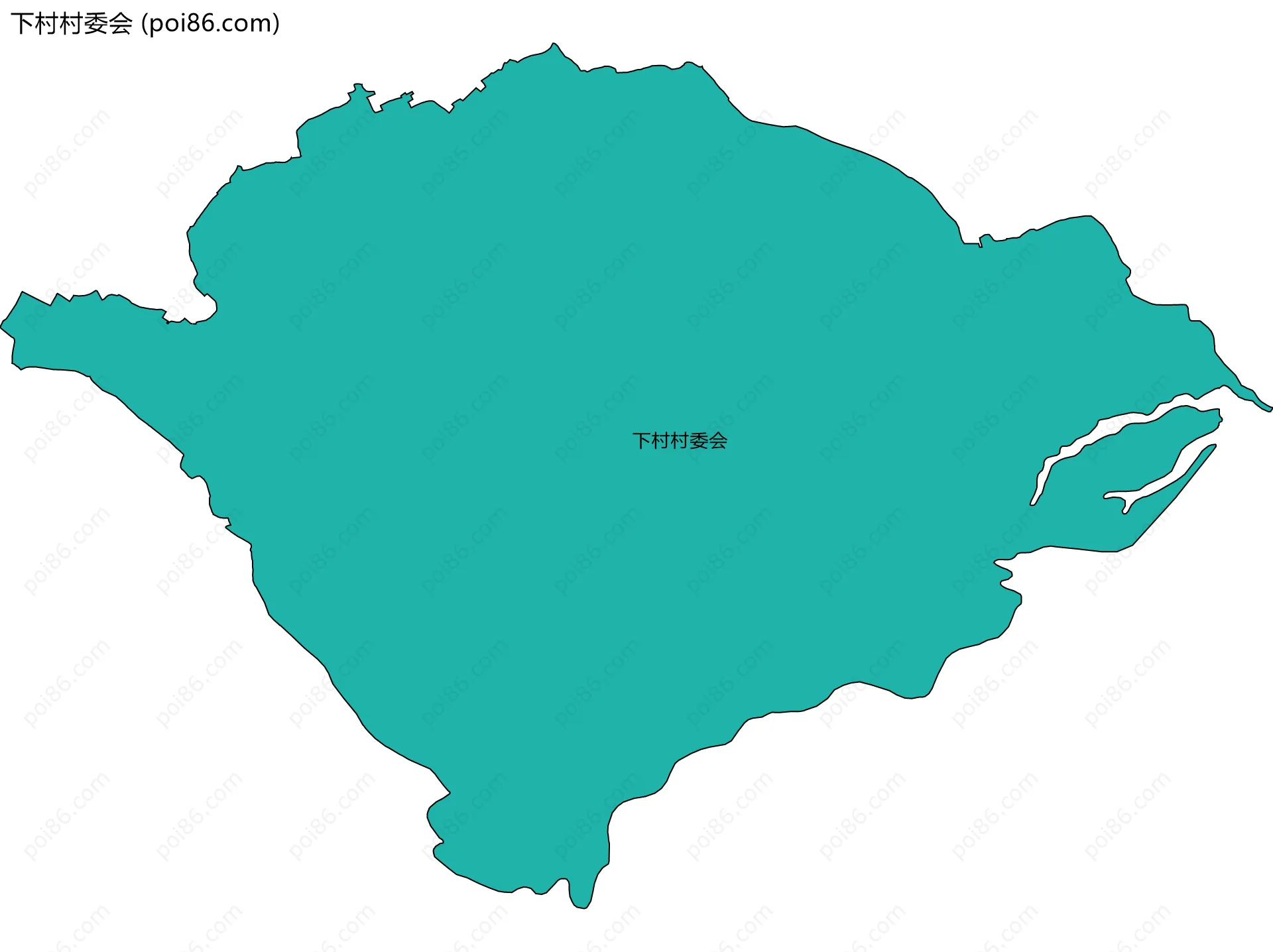 下村村委会边界地图