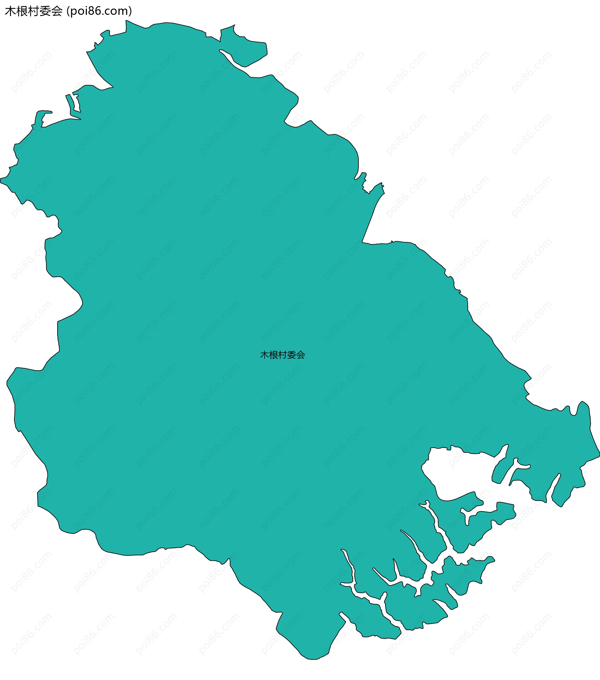 木根村委会边界地图