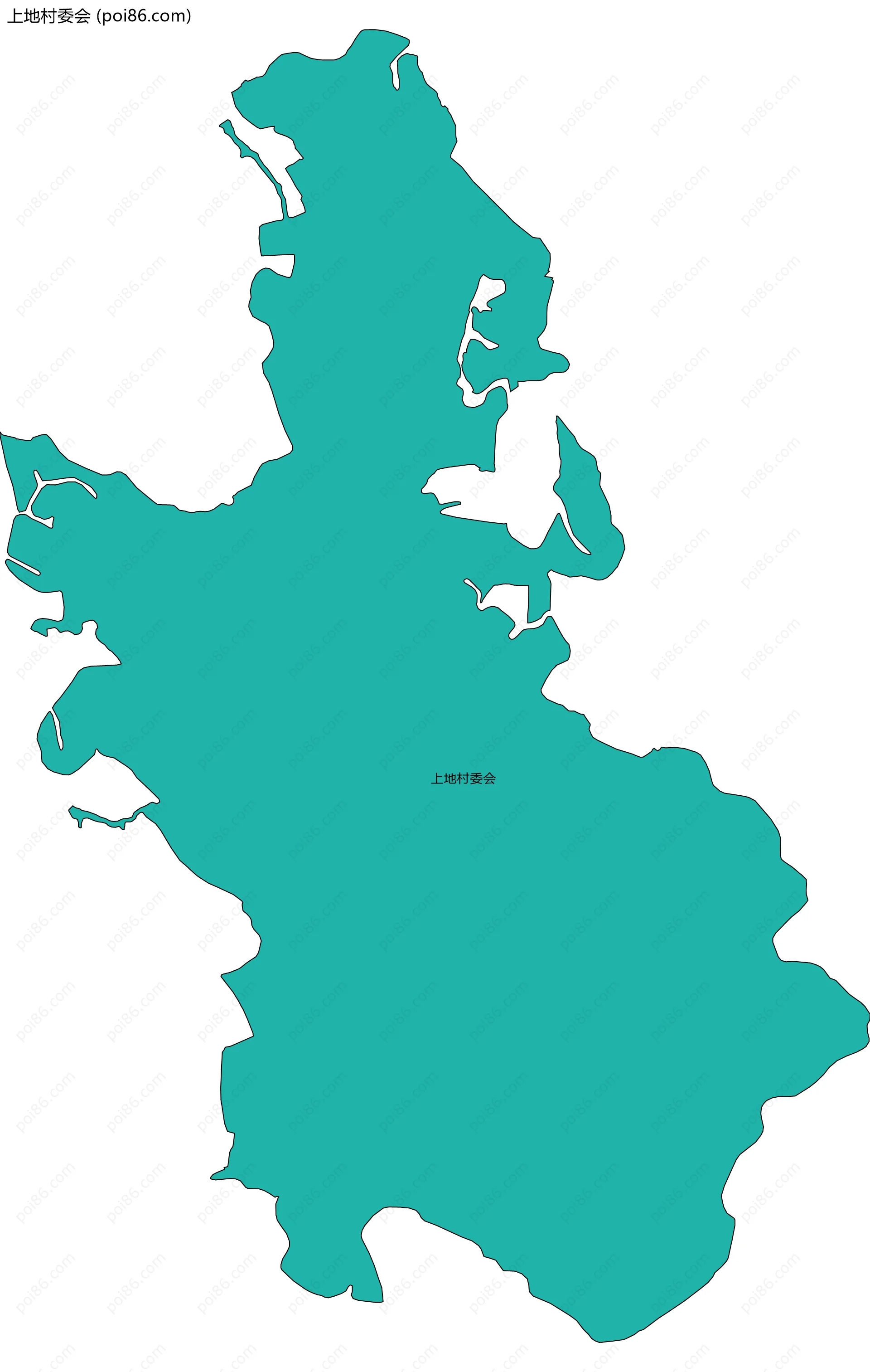 上地村委会边界地图