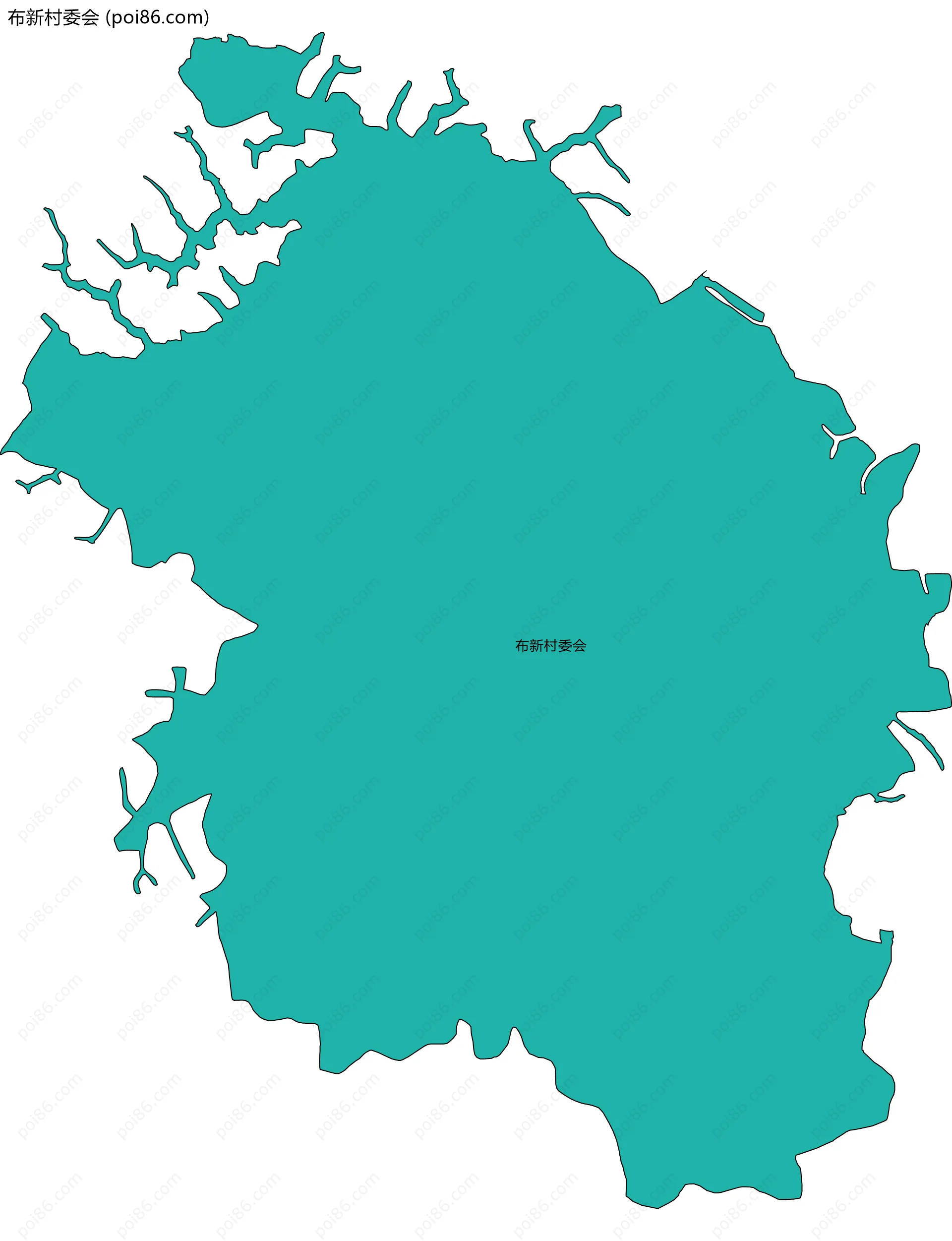 布新村委会边界地图