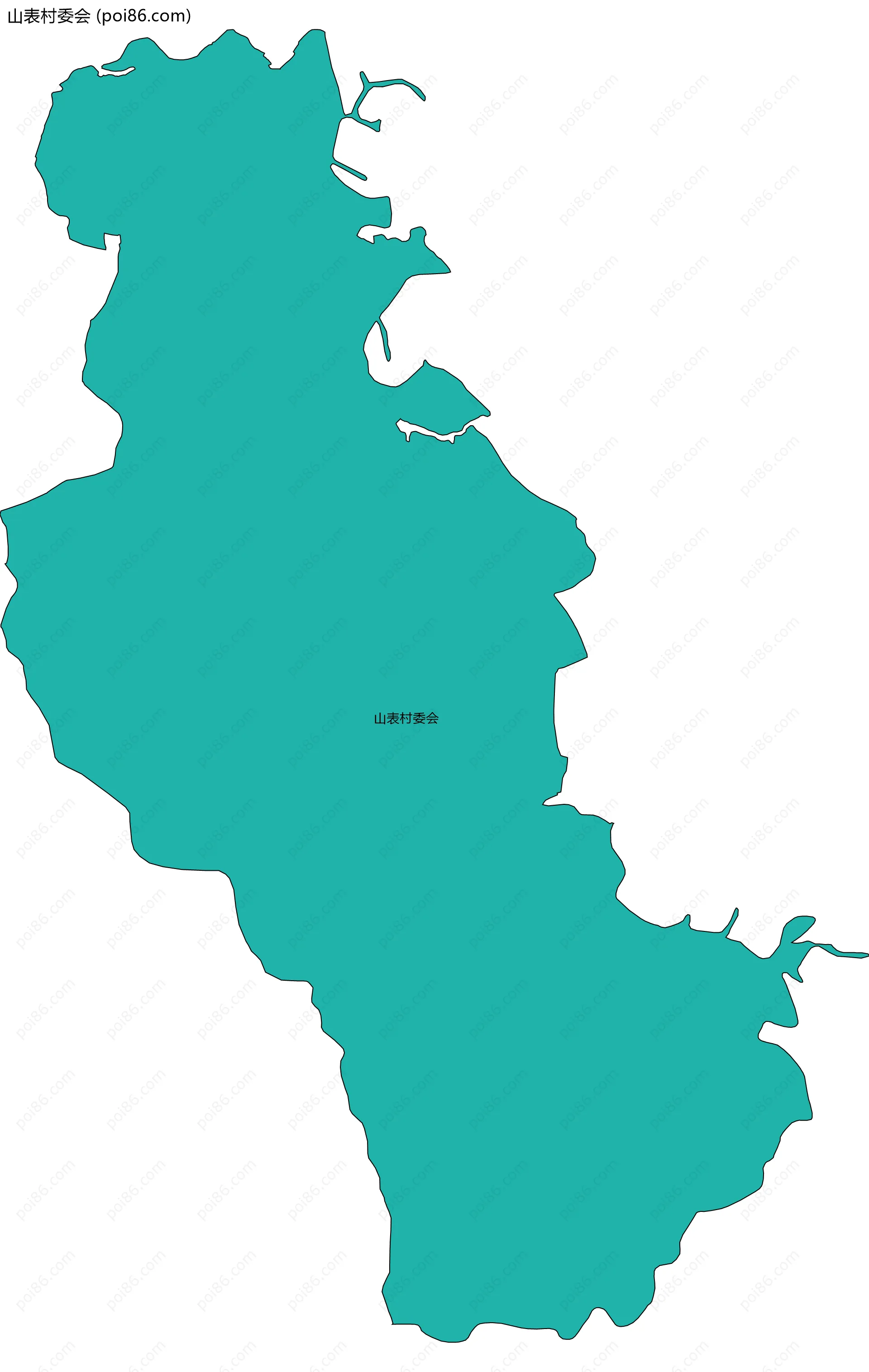 山表村委会边界地图